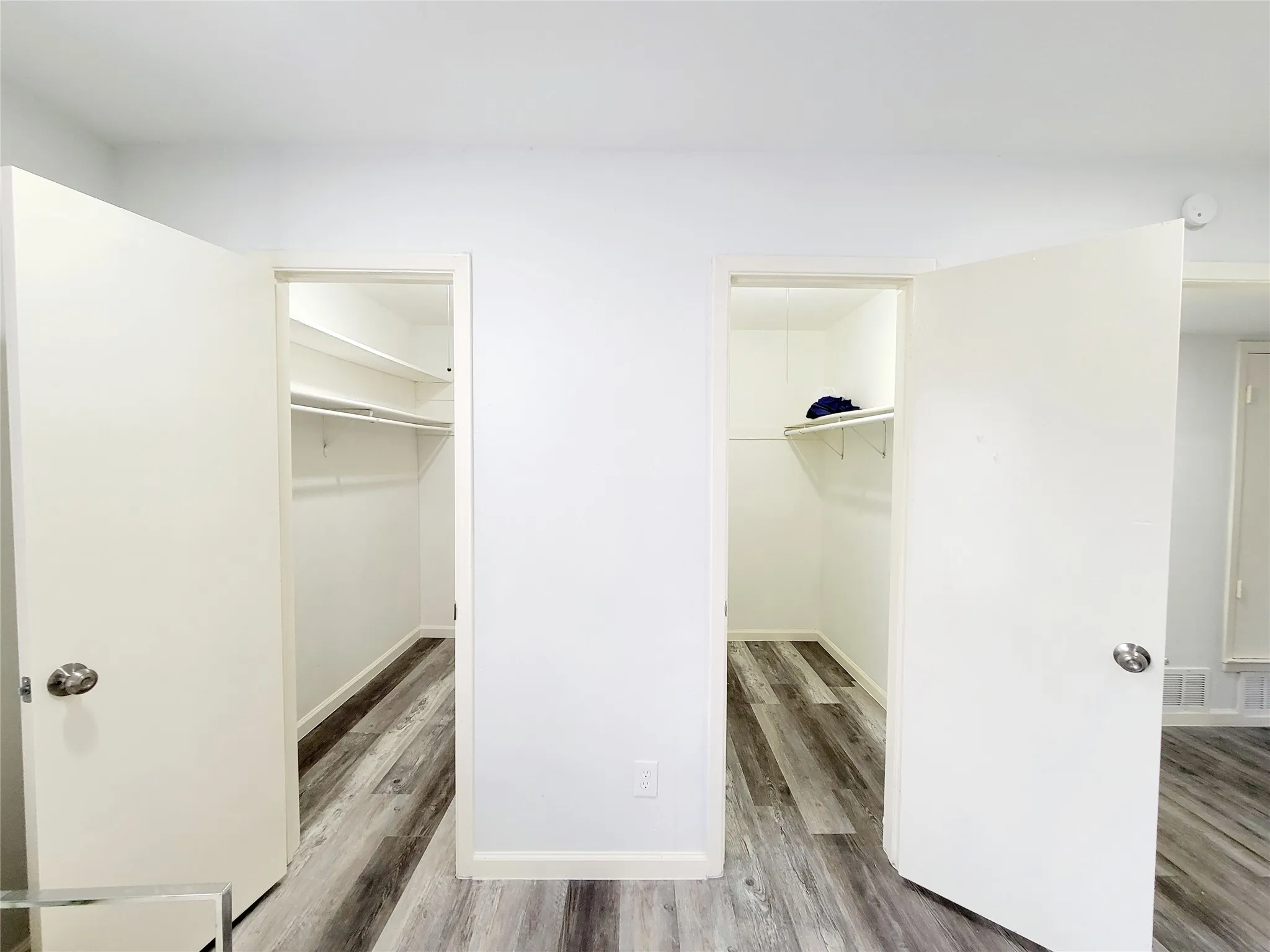 Closet featuring visible vents