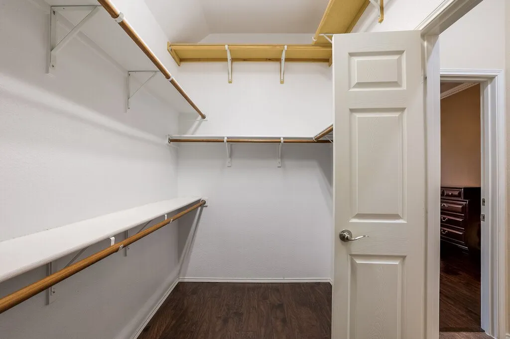Master walk in closet.