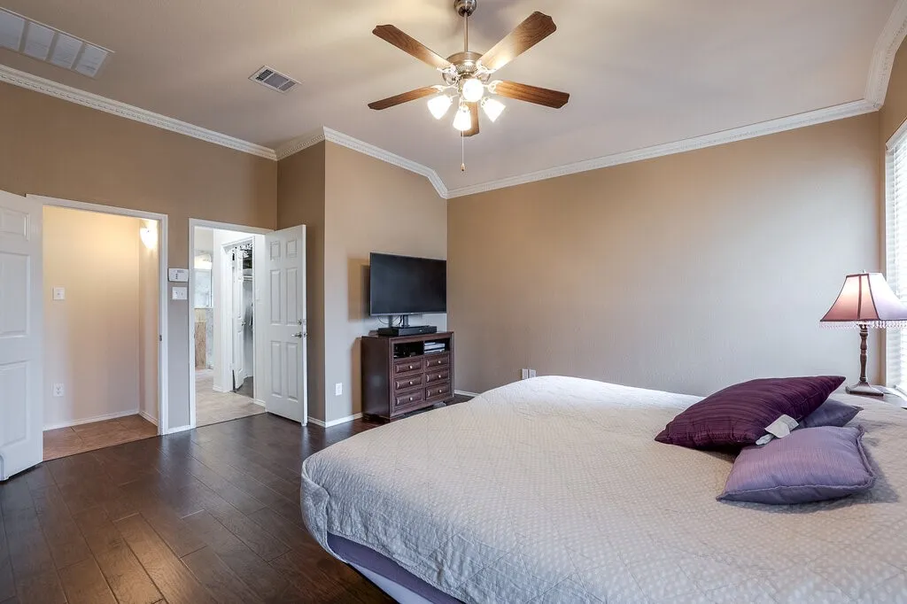 Split master bedroom.