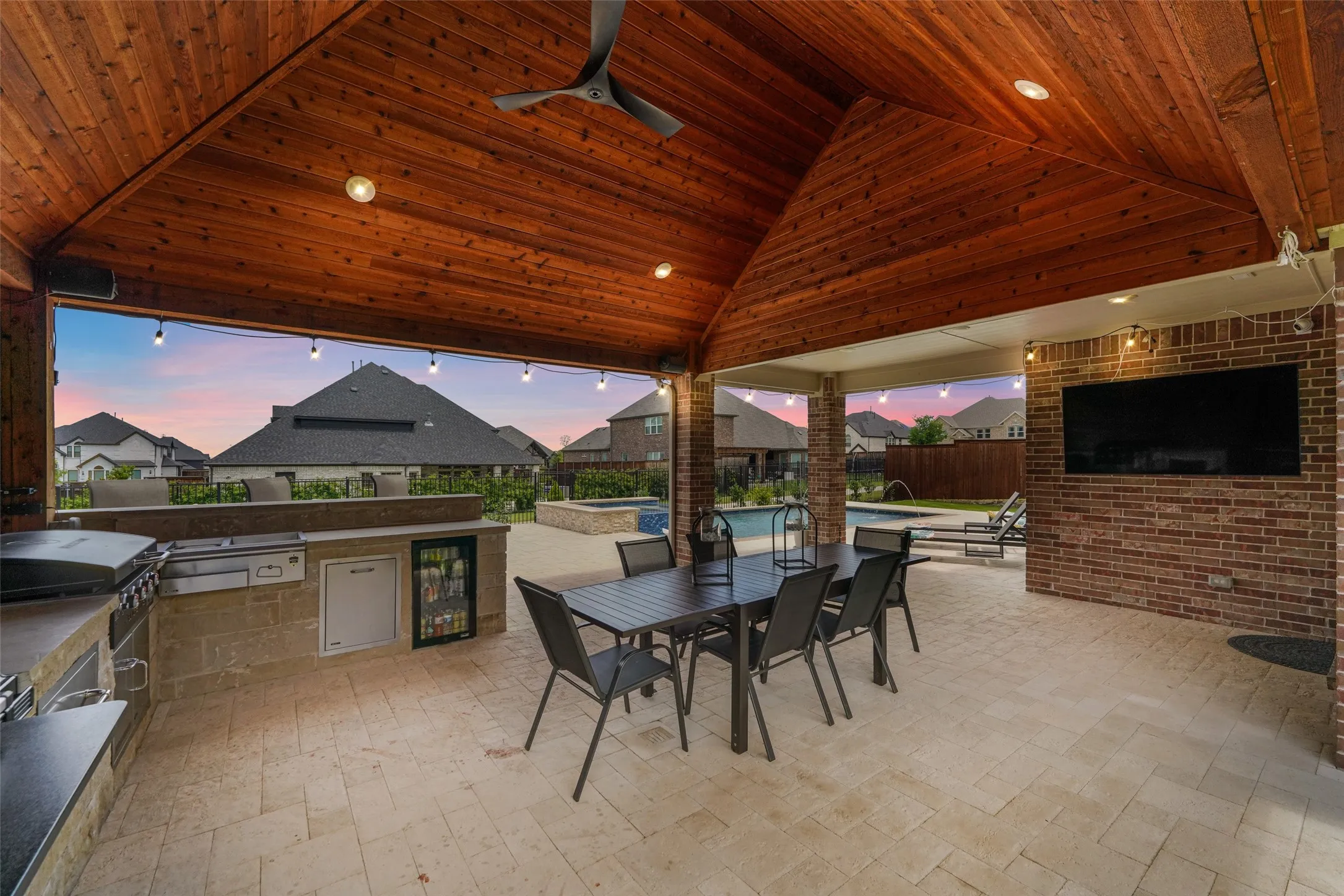 Expansive outdoor living area
