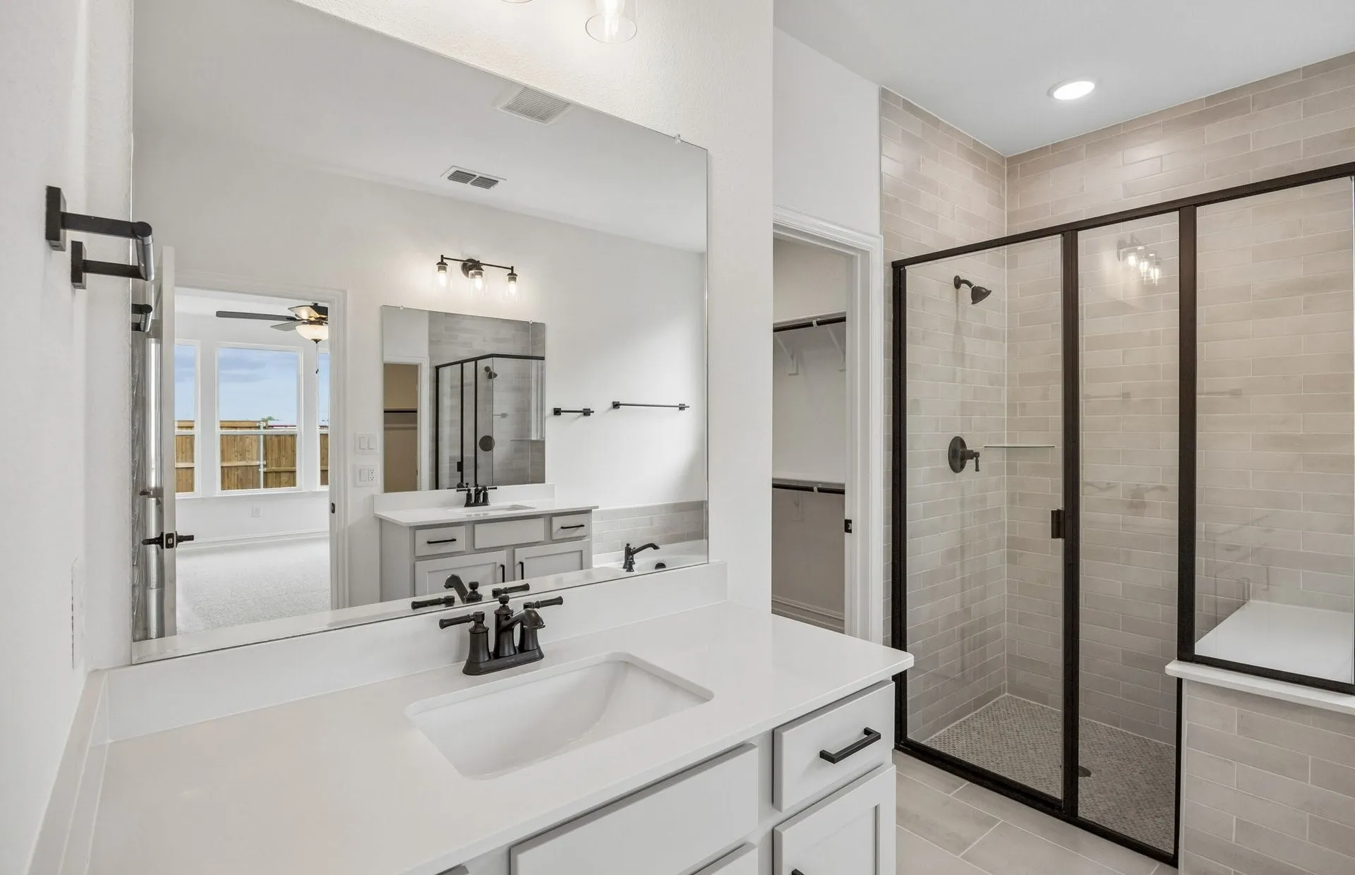*Floorplan representation, not actual home - Owner's suite bath view 2