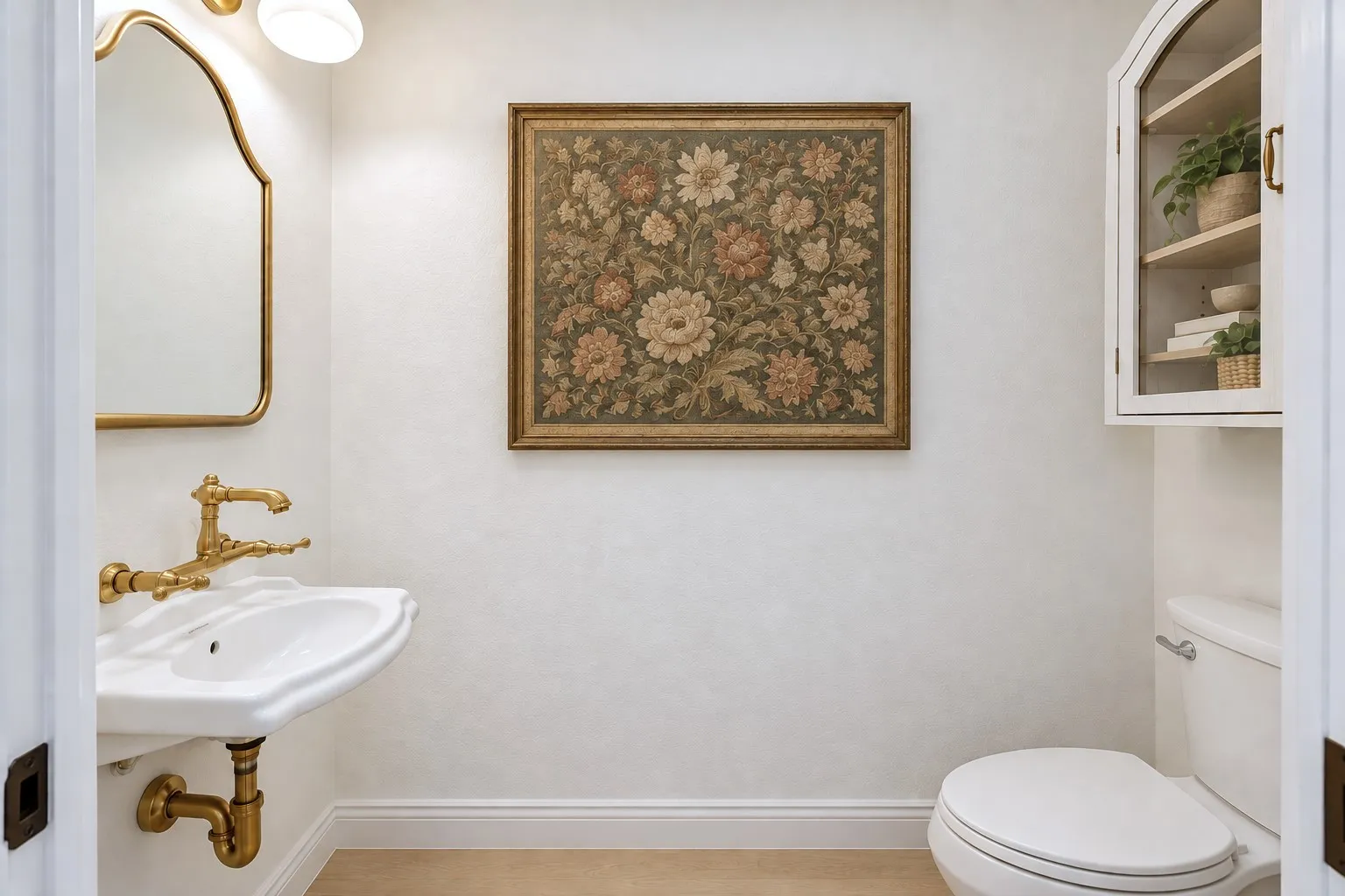 Downstairs powder room