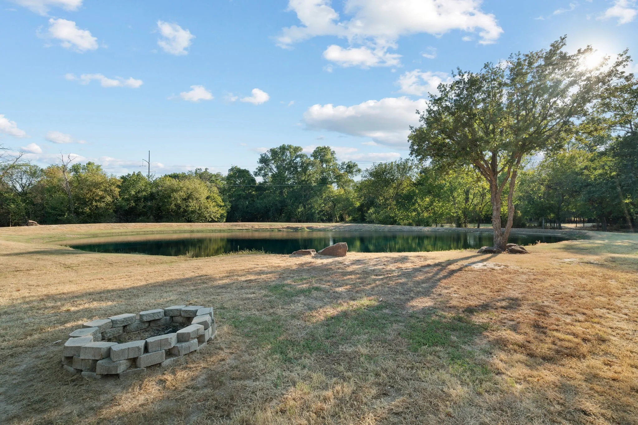 second fresh water fed pond stocked