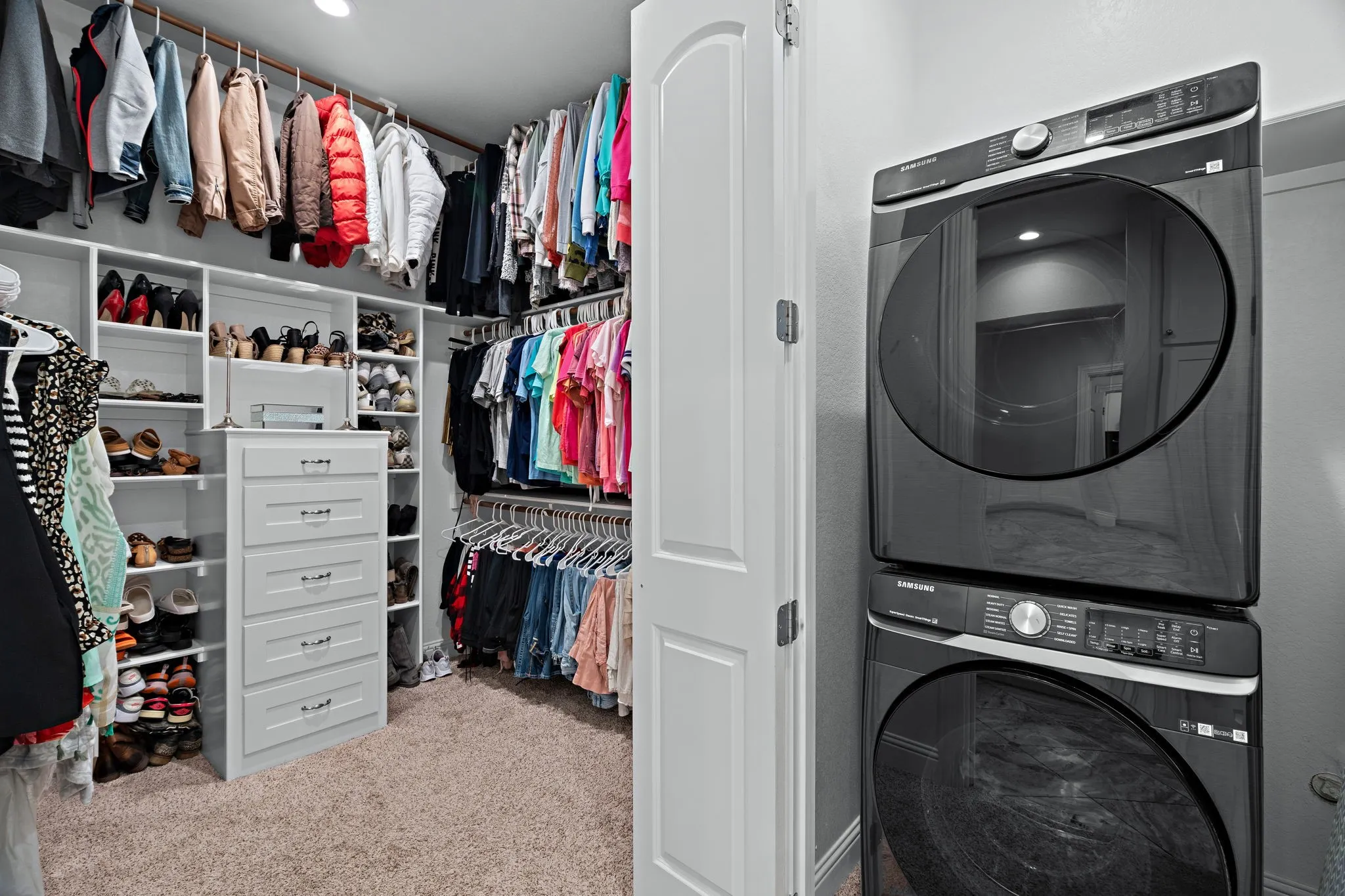 master closet/laundry