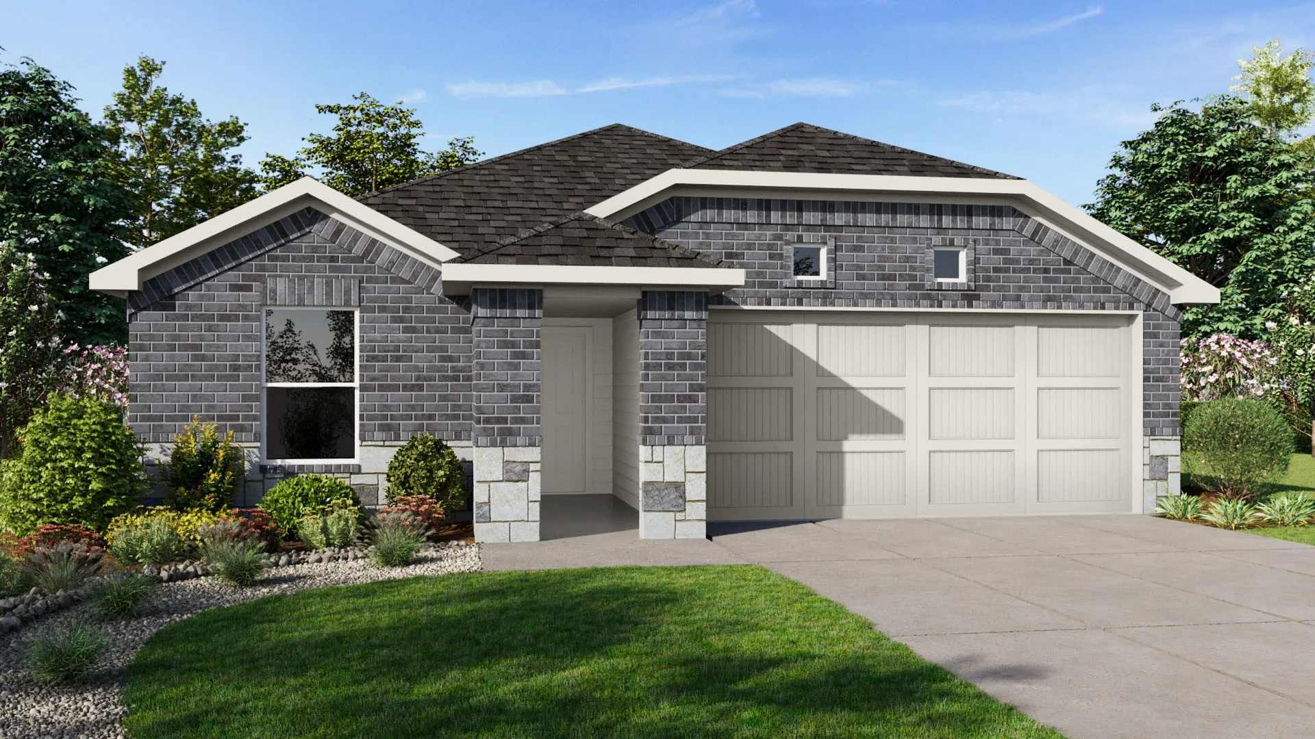 Front Elevation - D.R. Horton's Ellis floor plan elevation C-