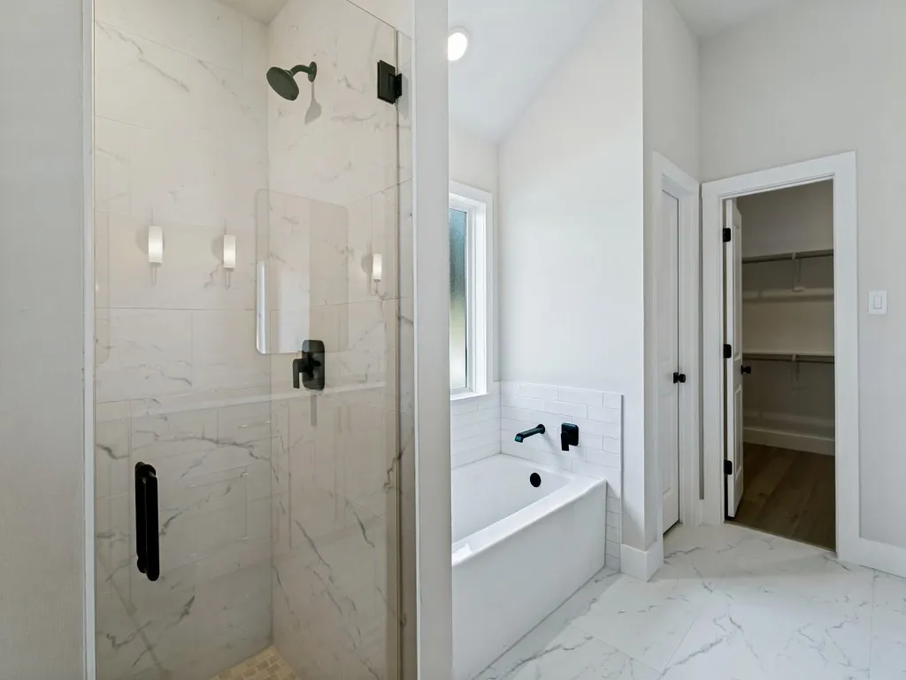 Walk in Primary Shower with seat