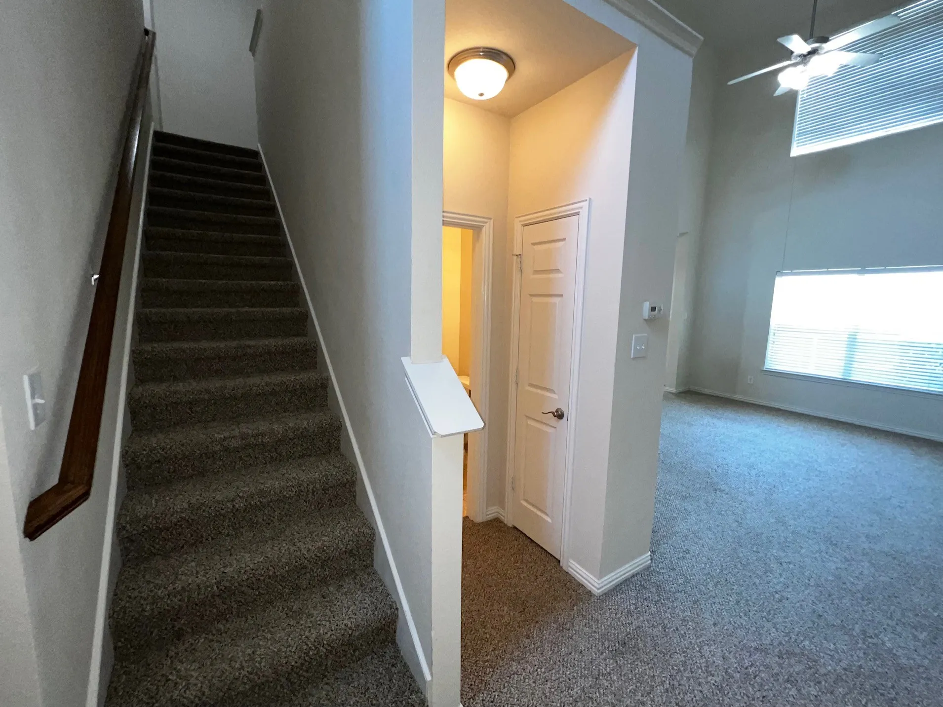 Stairs Off Of The Entry & Living Room
