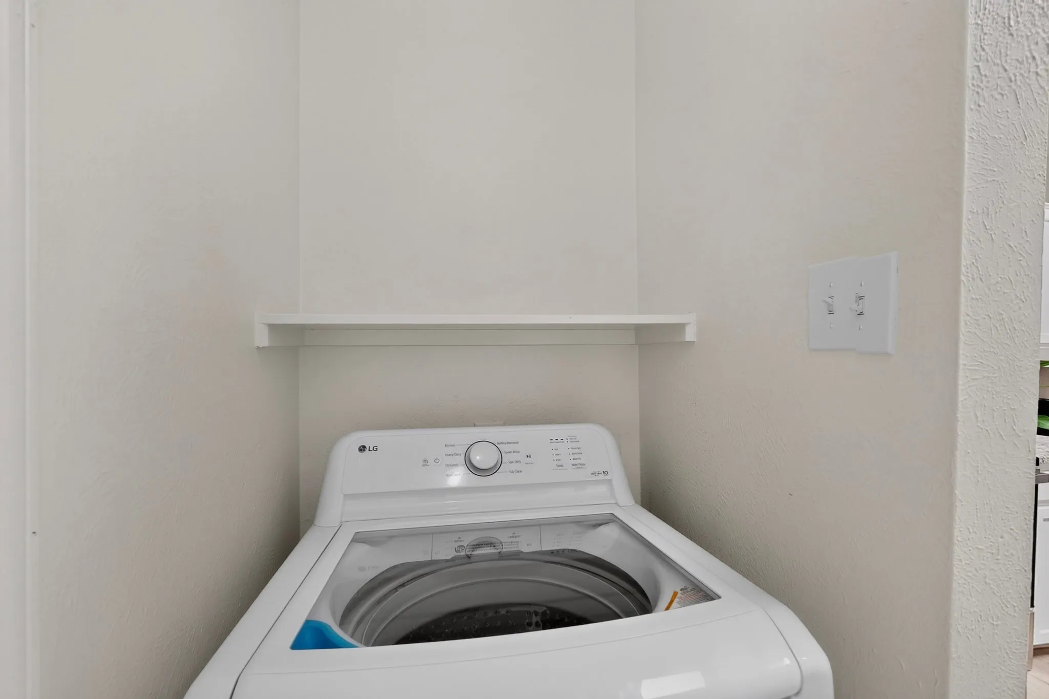 White wall-mounted shelf