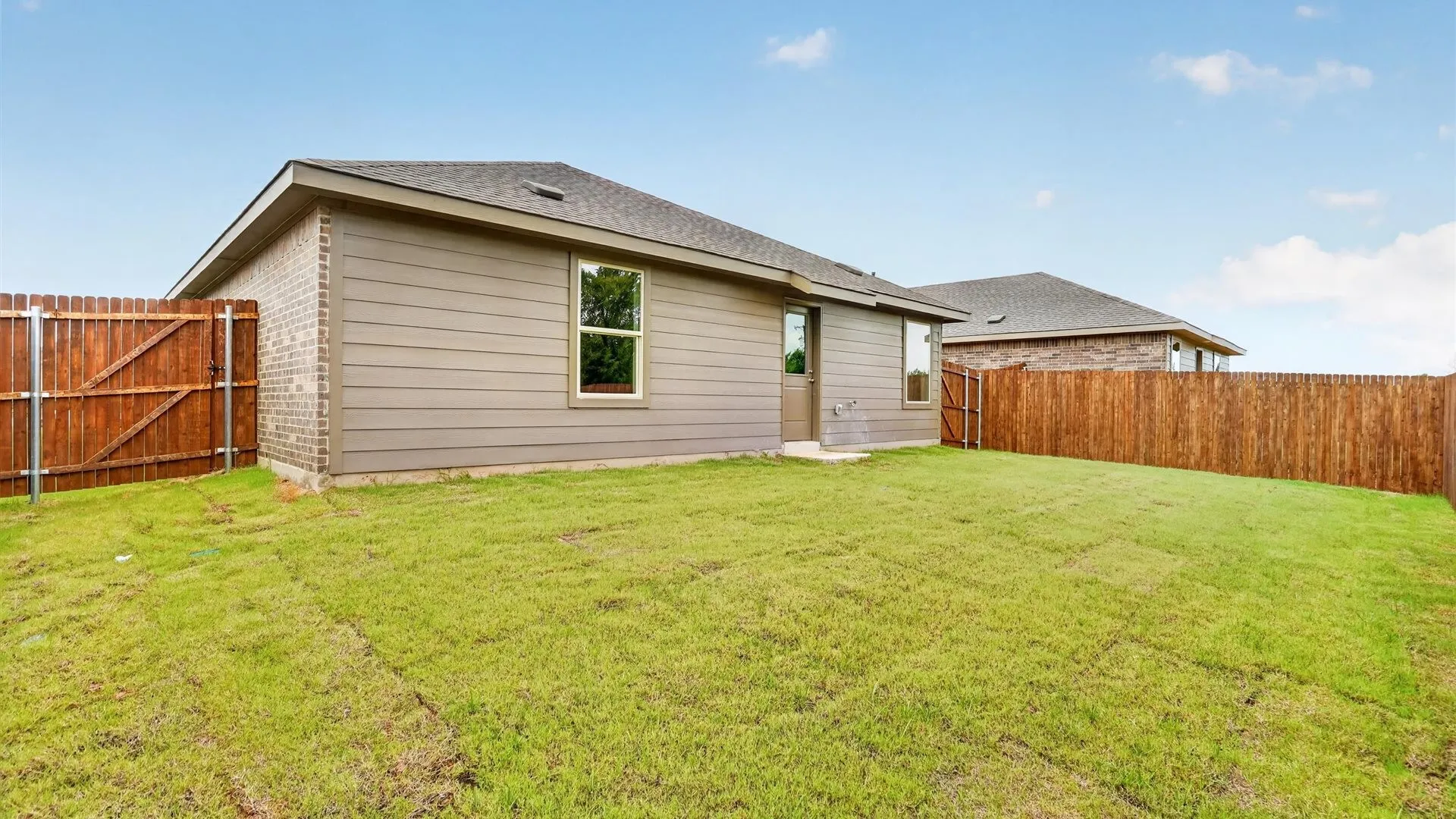Backyard - All Home and community information, including pricing, included features, terms, availability and amenities, are subject to change at any time without notice or obligation. All Drawings, pictures, photographs, video, square footages, floor plans, elevations, features, colors and sizes are approximate for illustration purposes only and will vary from the homes as built.
