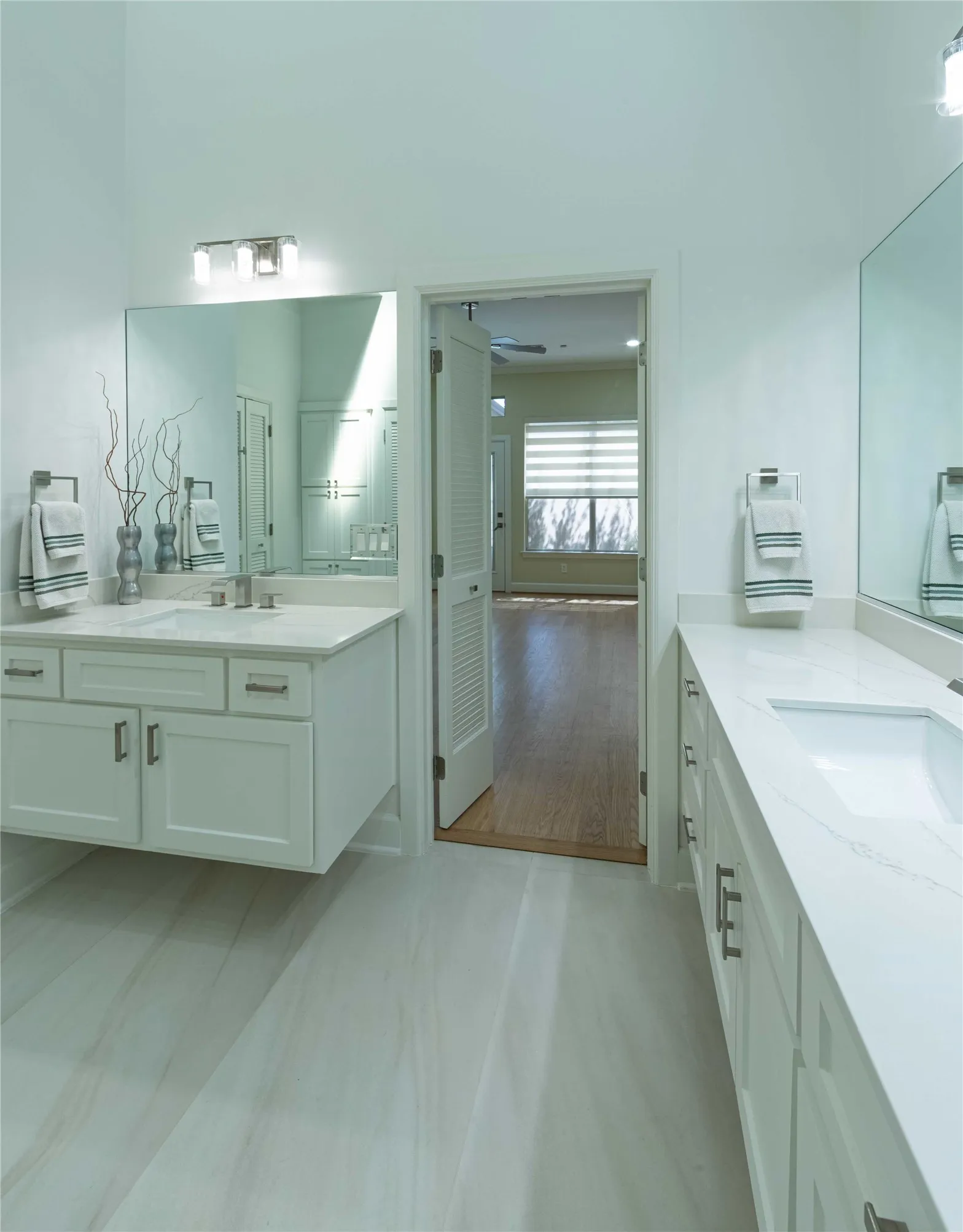 Double vanities.