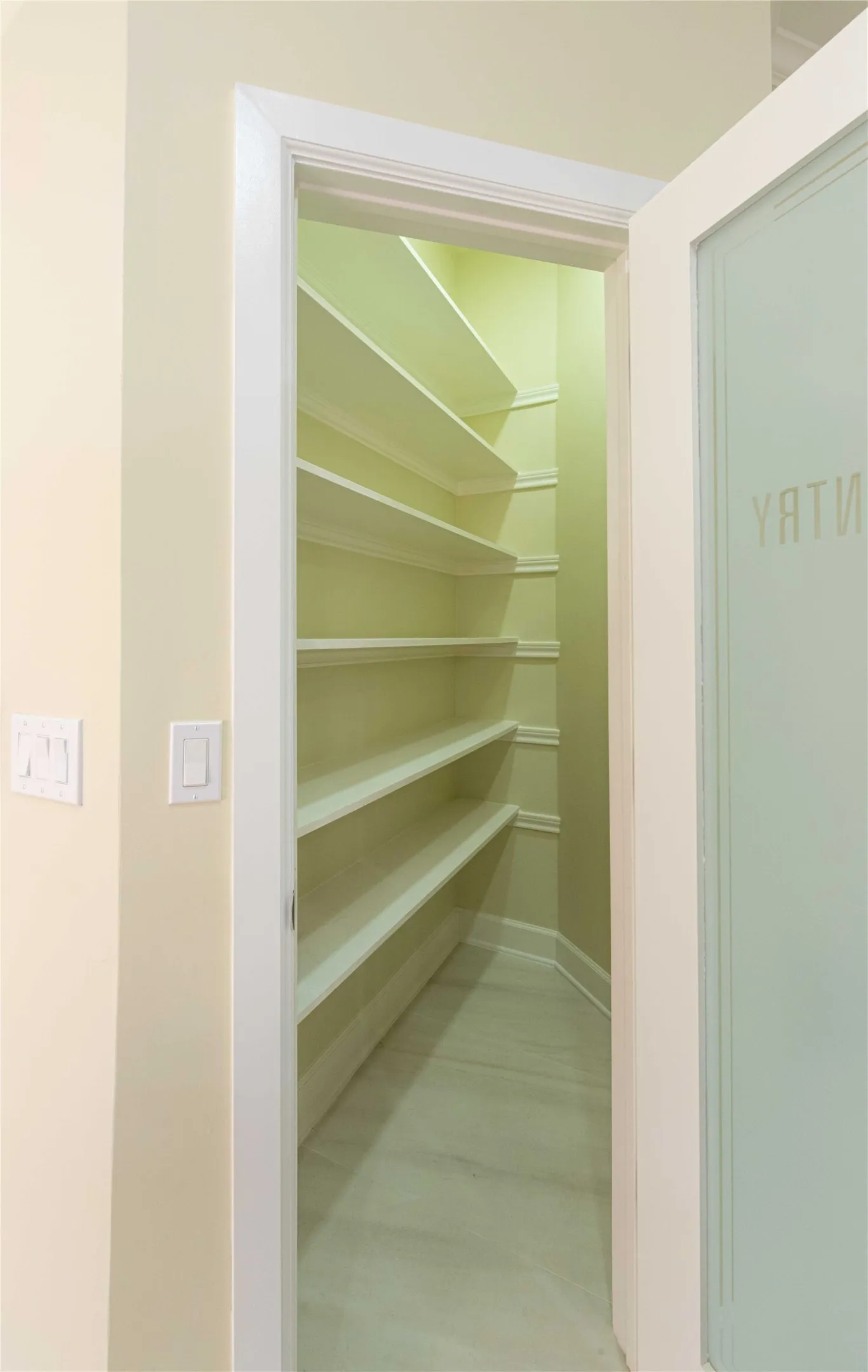 Walk-in pantry.