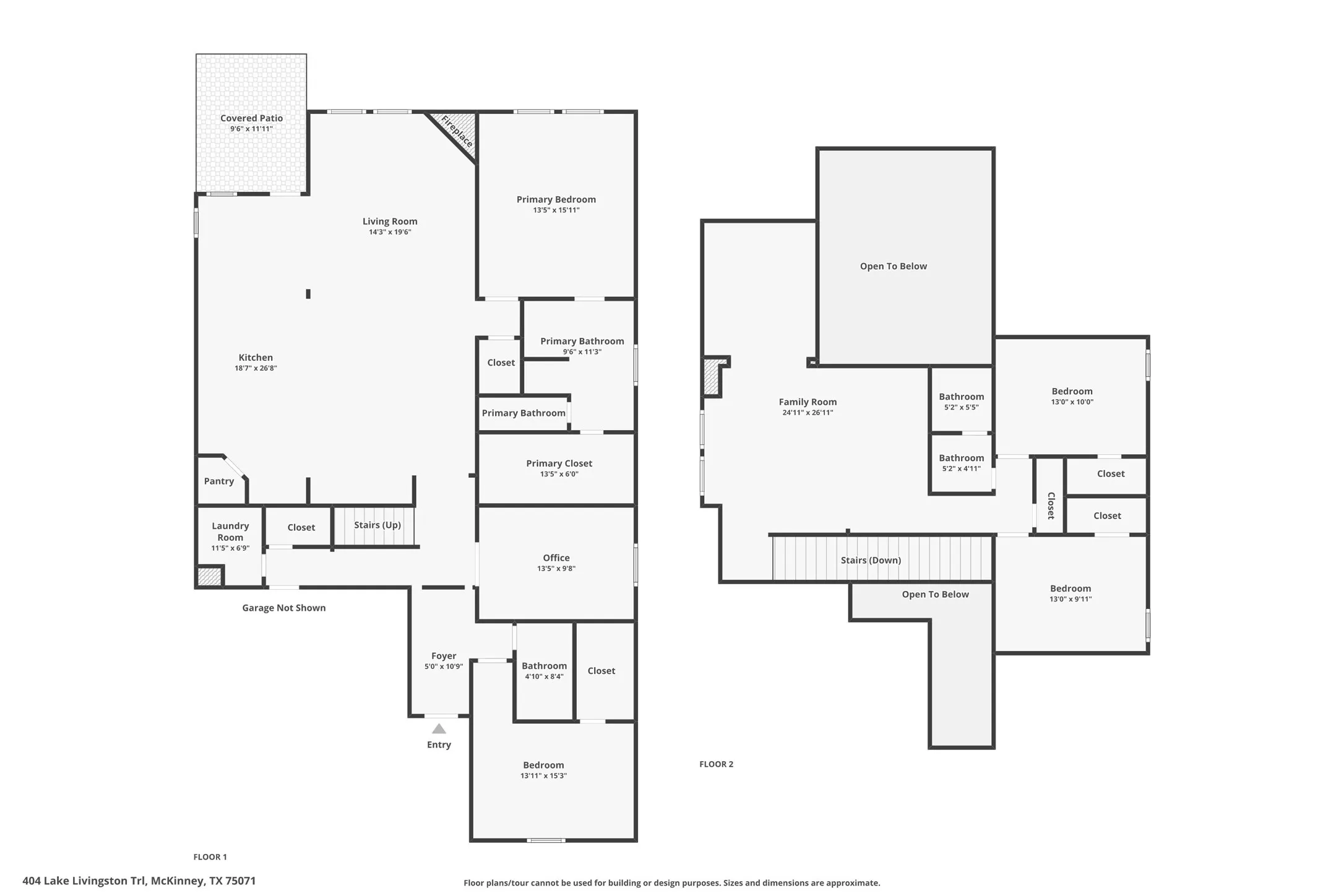 Floor plan of home.