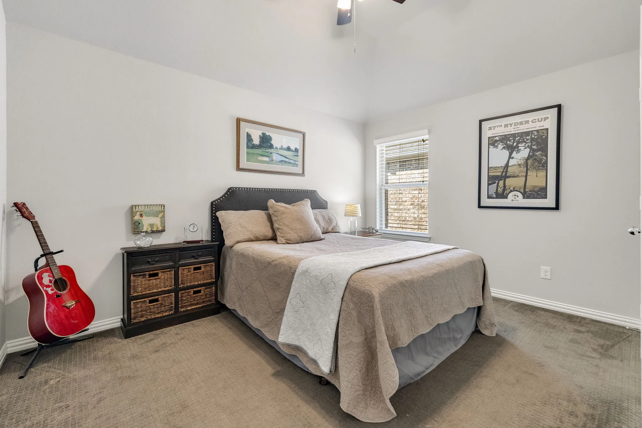 Upstairs bedroom with walk-in closet.