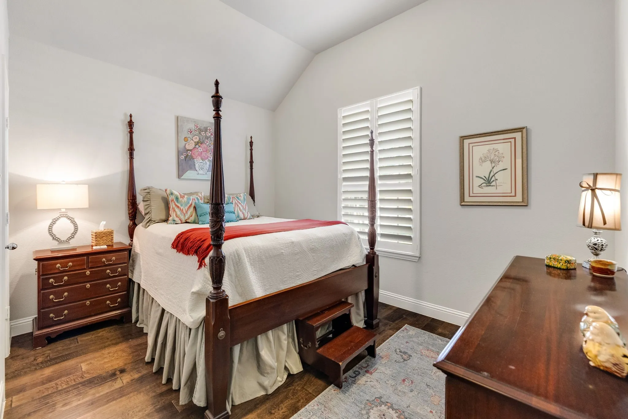 Downstairs secondary bedroom overlooking the front of the home.