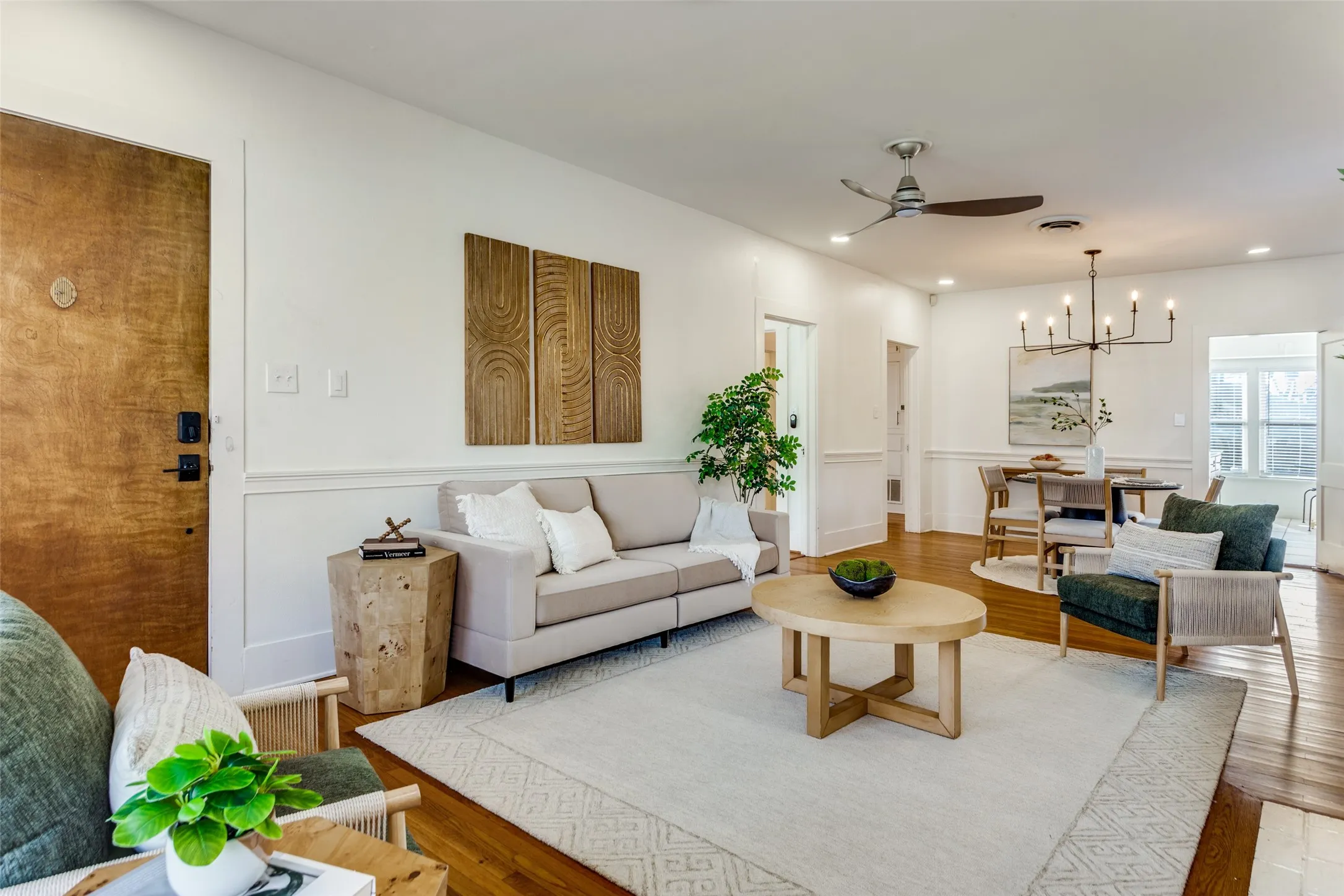 Large open living/dining