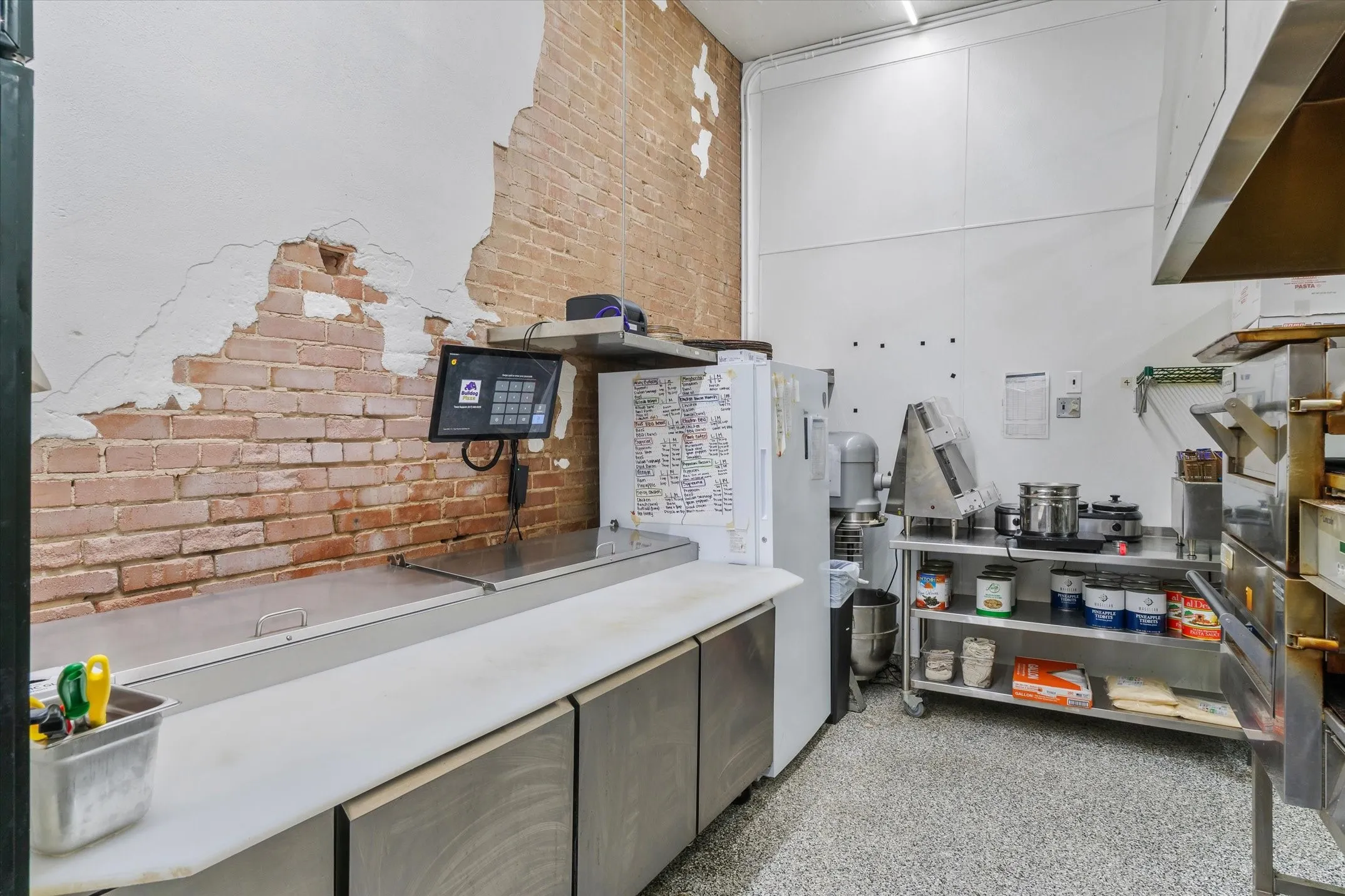 Prep area