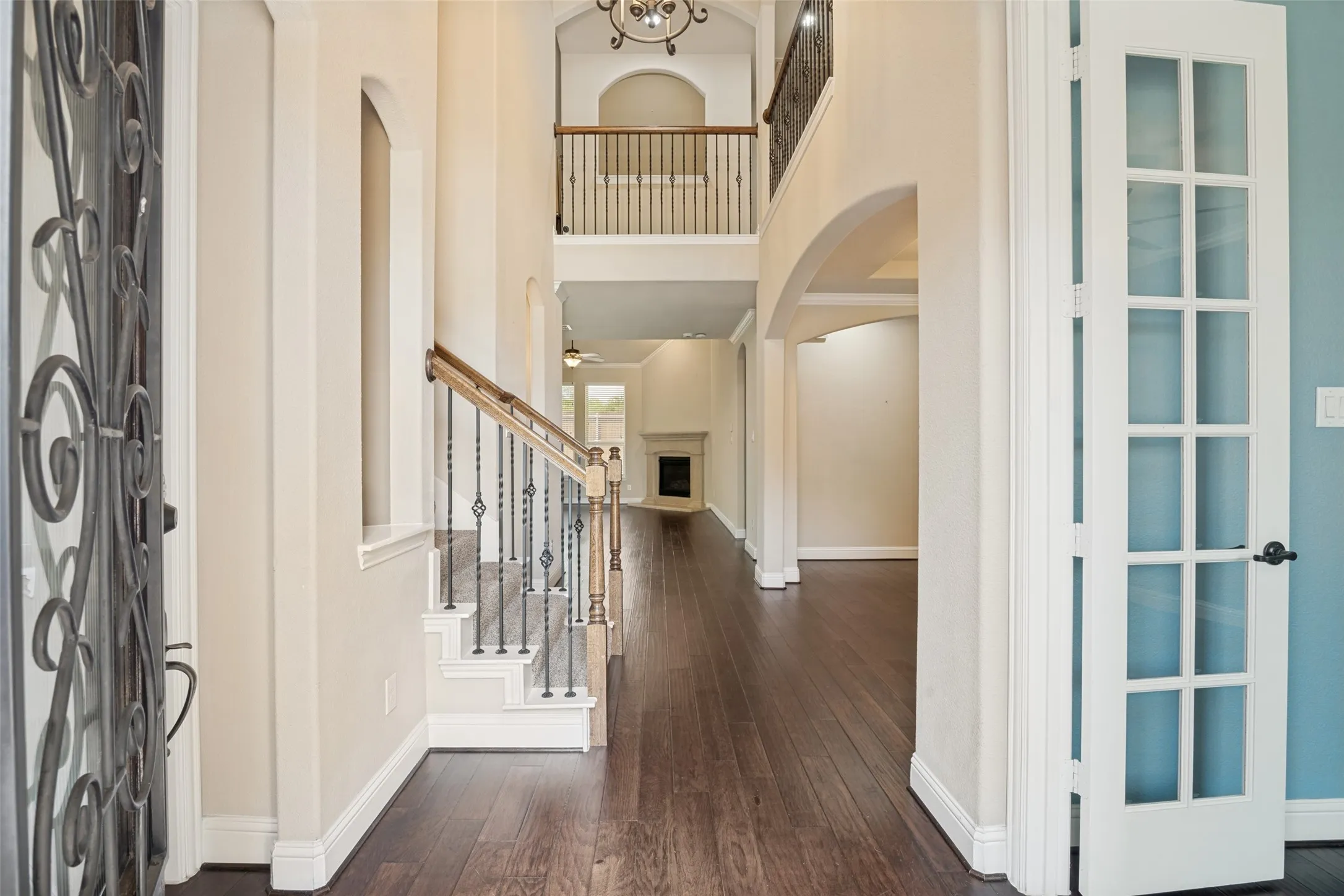 View from front door into entrance hall.