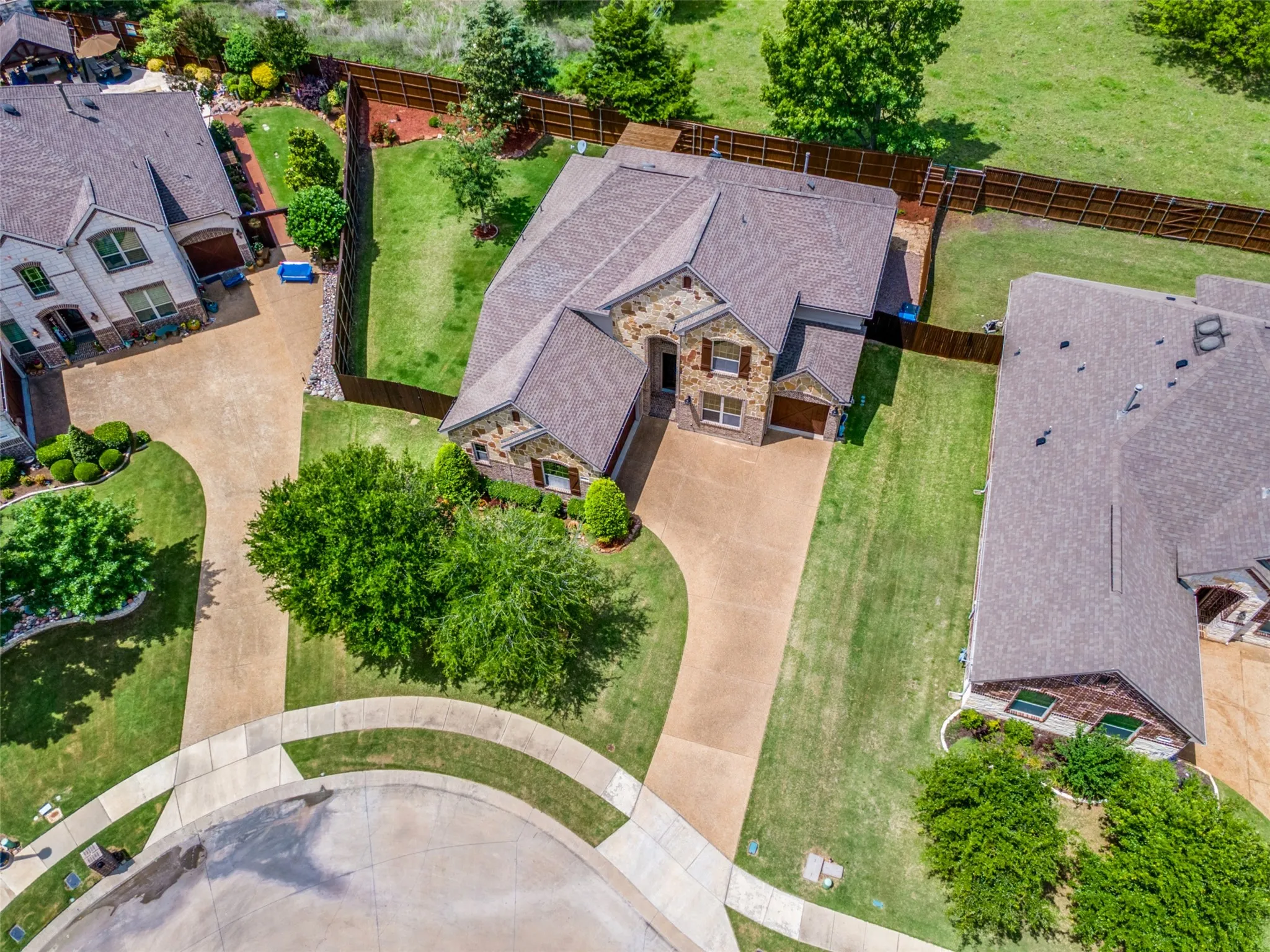 Aerial view of entire property.