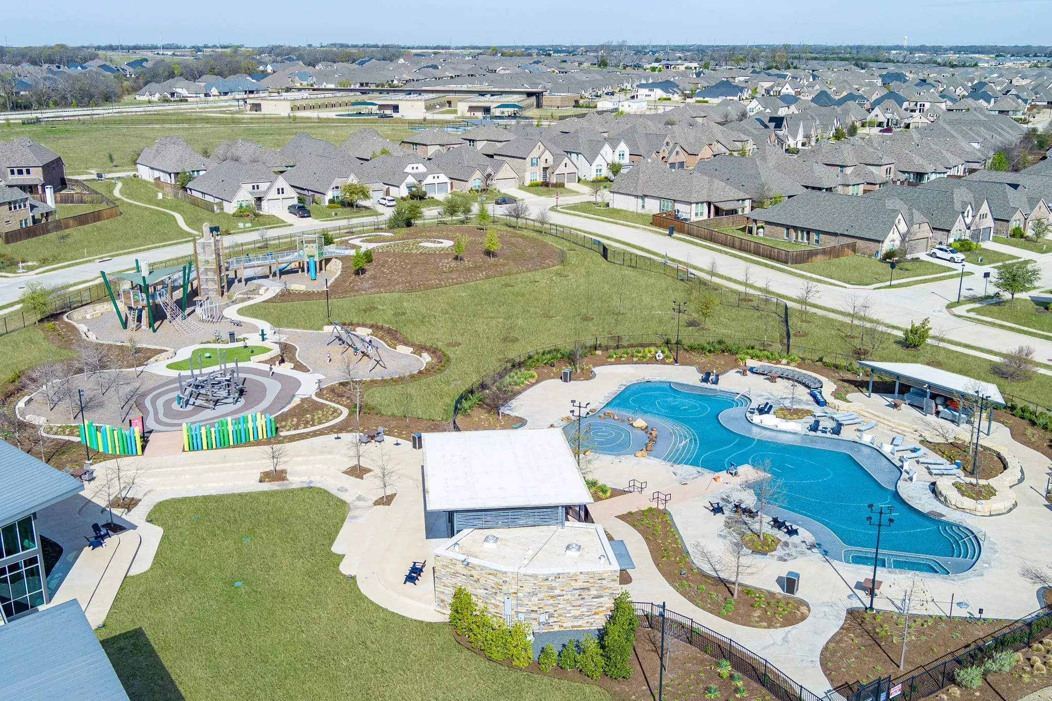 One of the amazing community pools and playgrounds
