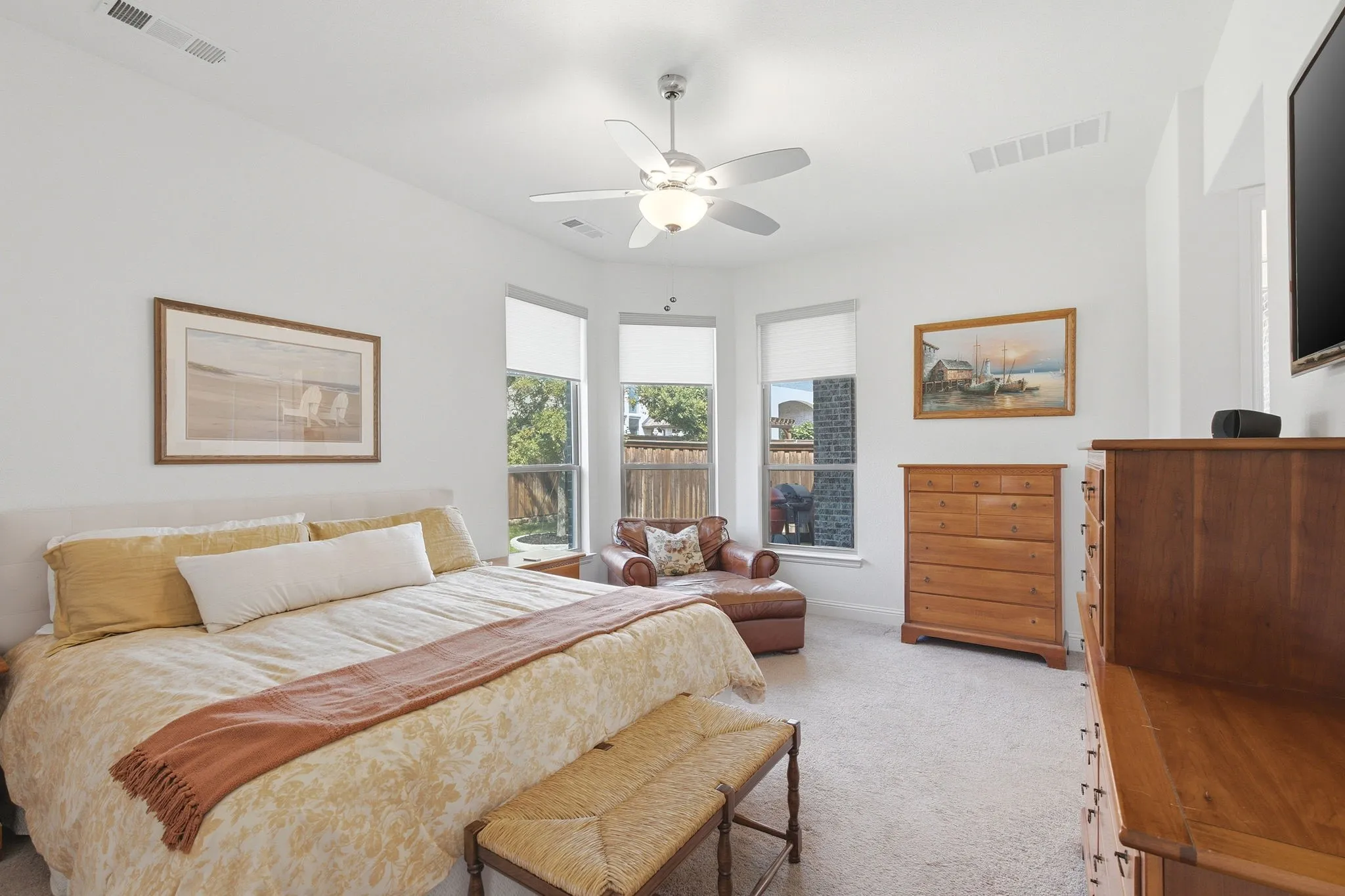 Spacious master bedroom