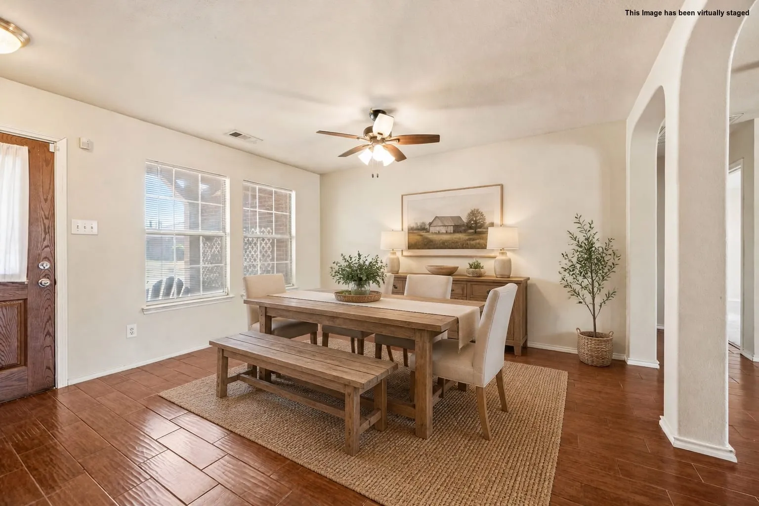 Virtually Staged Dining Room