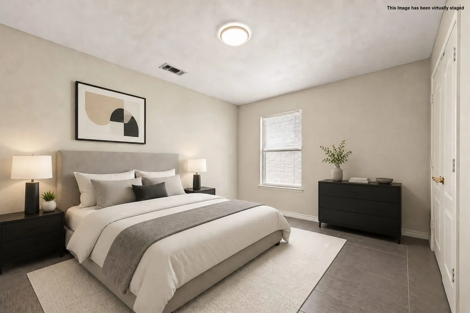 Virtually Staged Bedroom