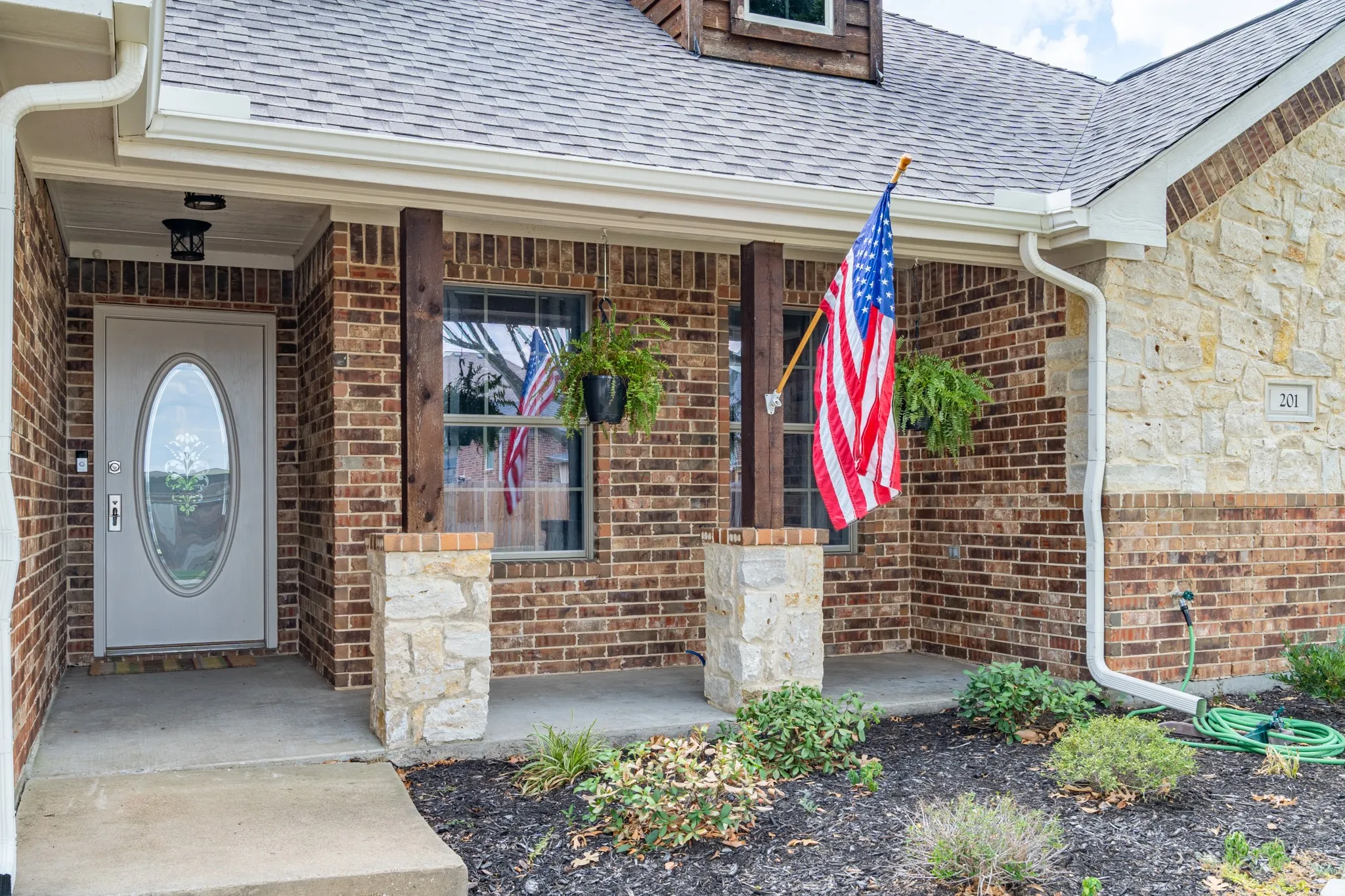 Front patio to enter into your own little haven.