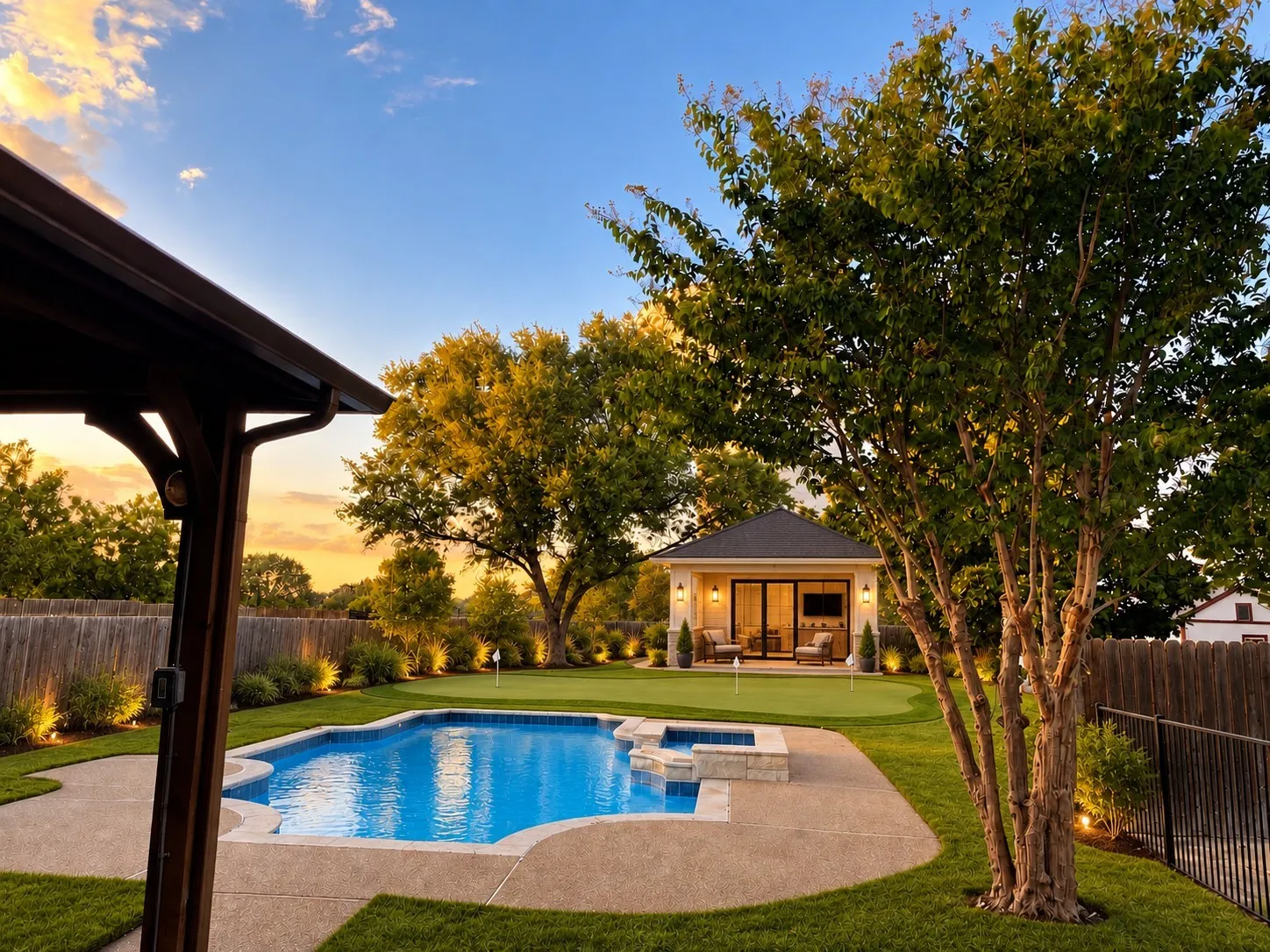 AI ideas:  small pool house