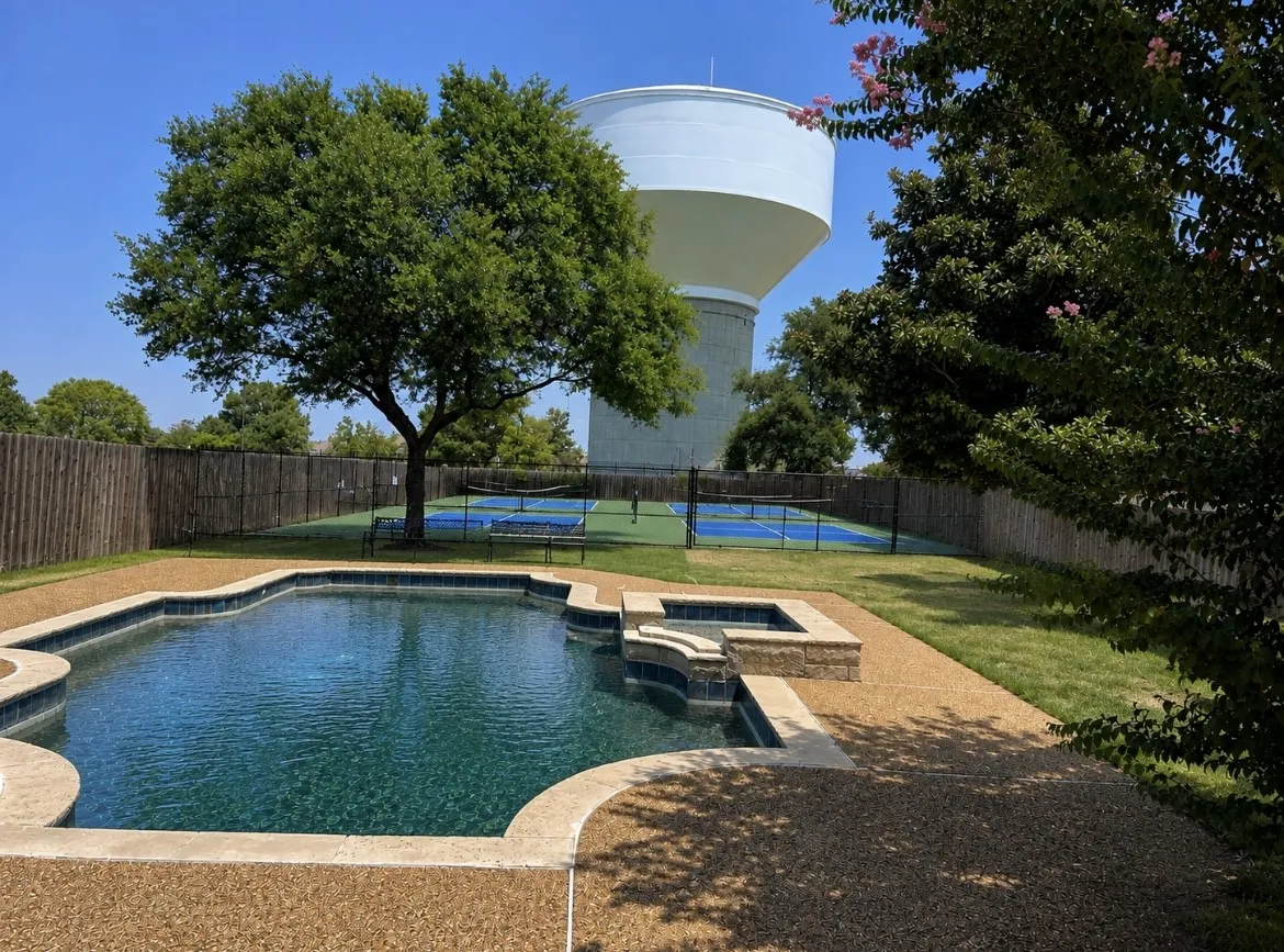 AI ideas:  Pickleball courts on 1/2 acre lot