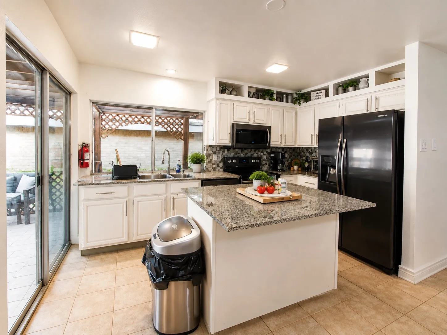 Refrigerator included.