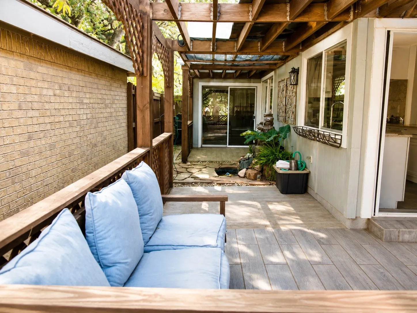 Back patio cover porch