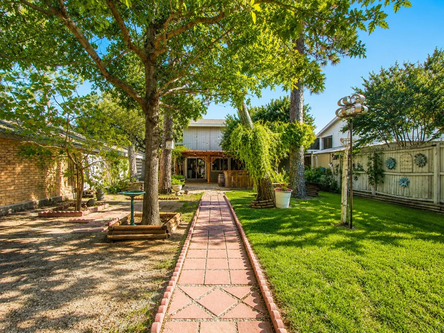 Big back yard.