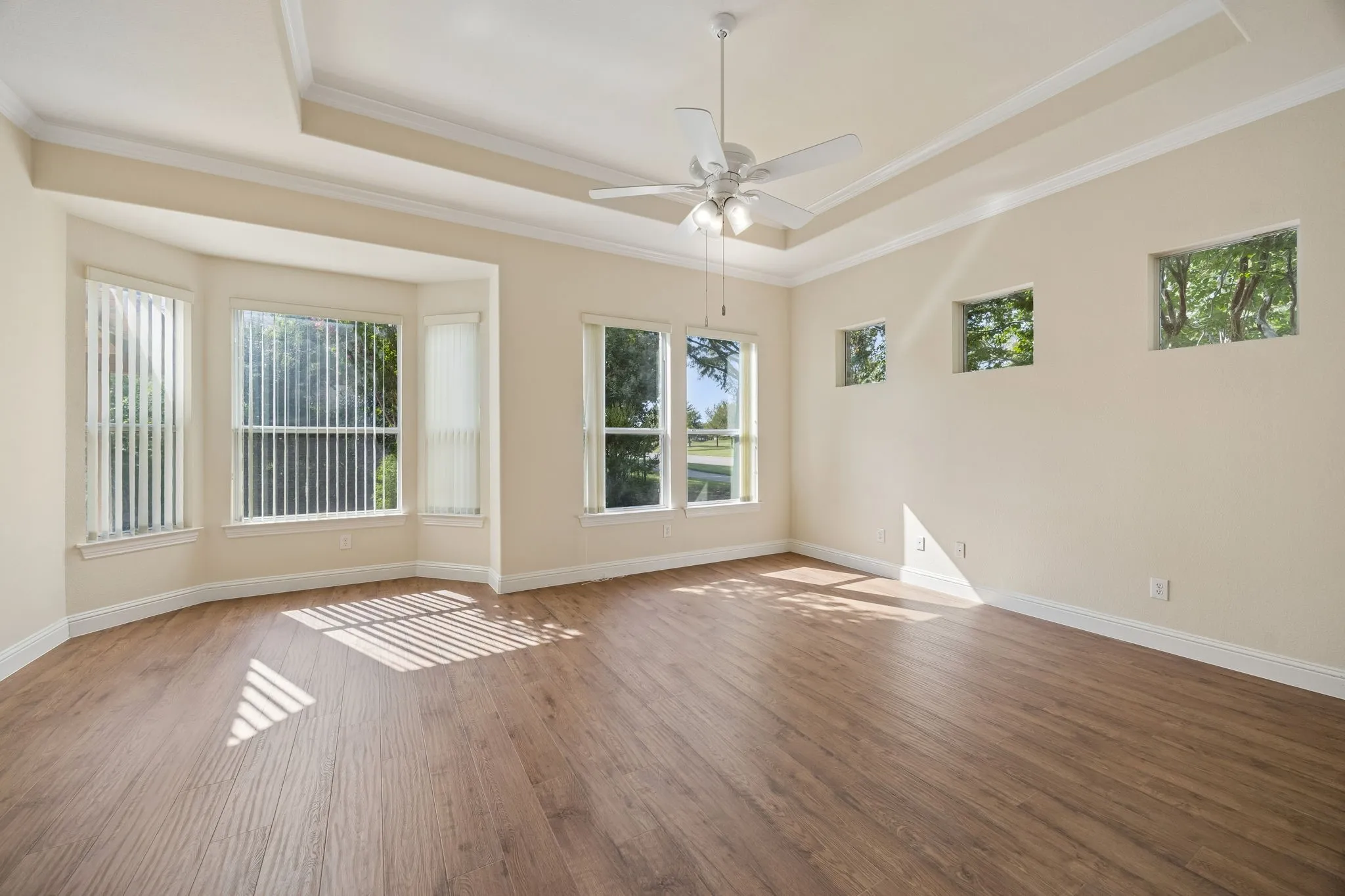 Primary bedroom with sitting room