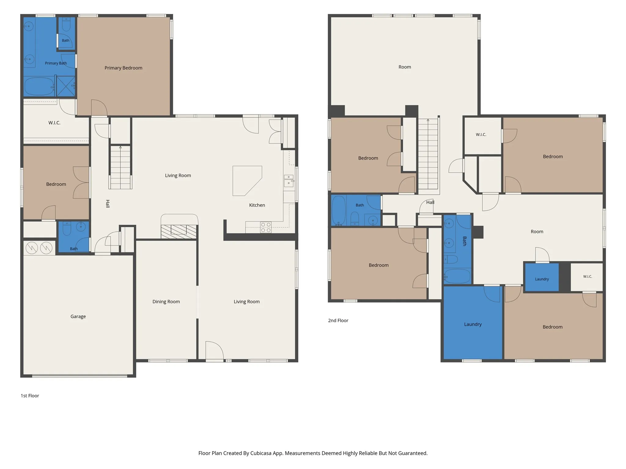 1st and 2nd Floor Plans