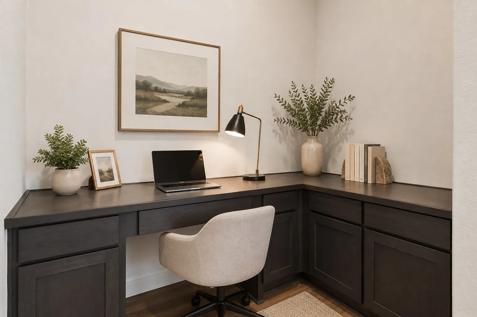 Digitally staged office