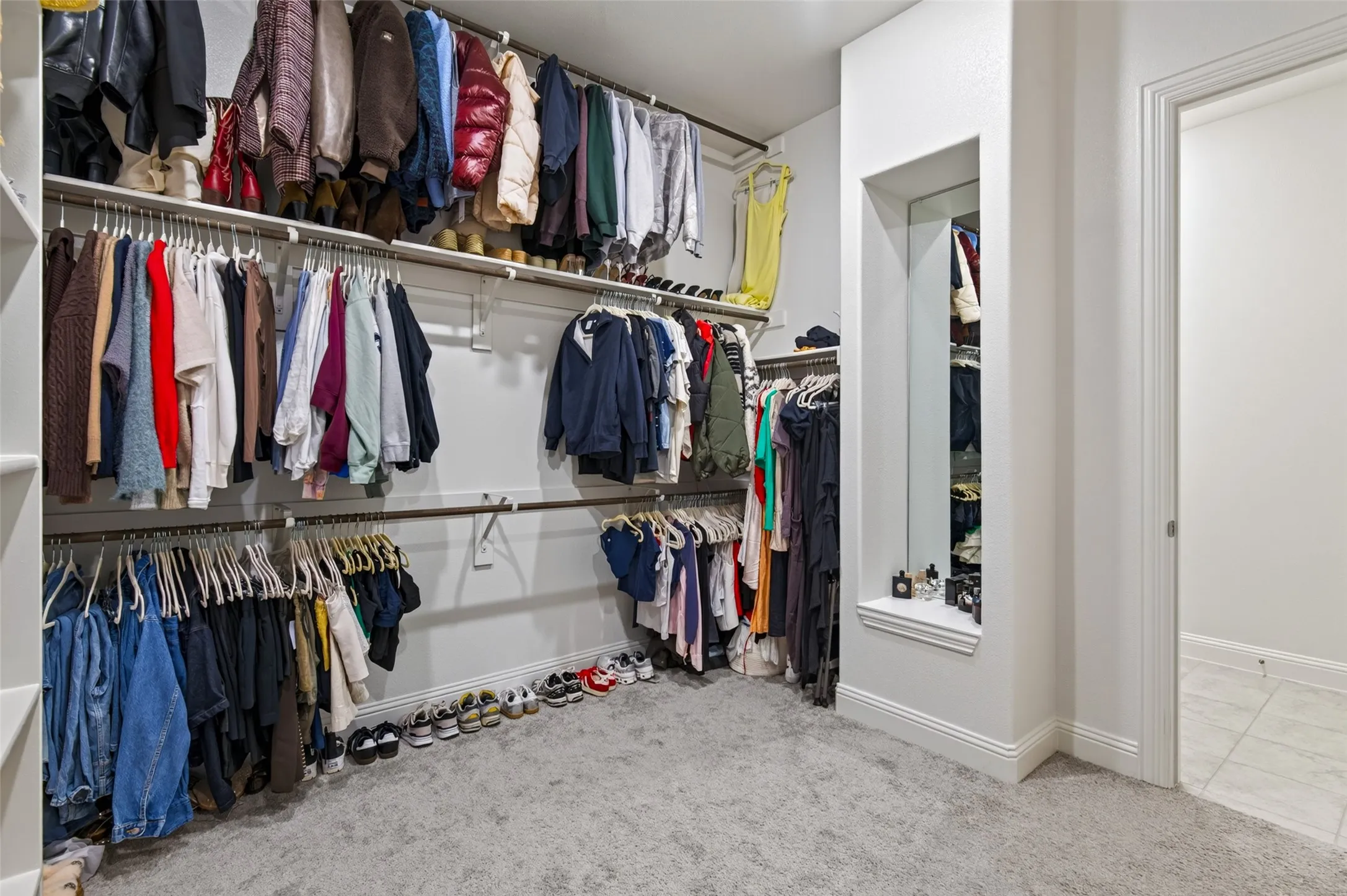 Huge primary closet