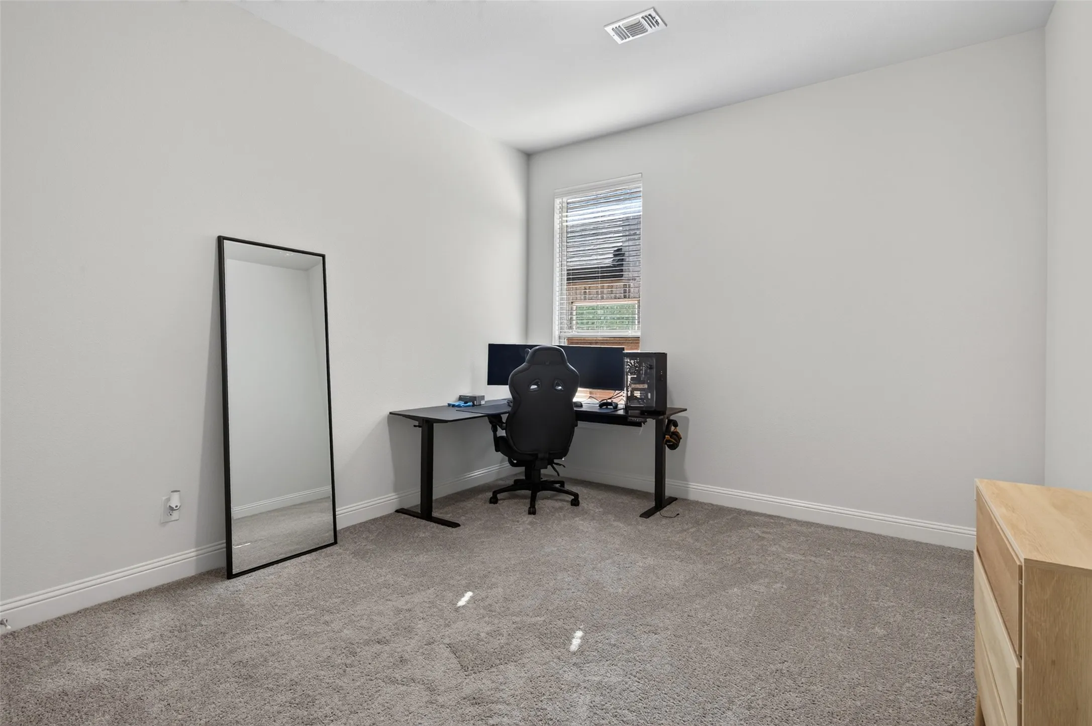 Bedroom currently used as an office