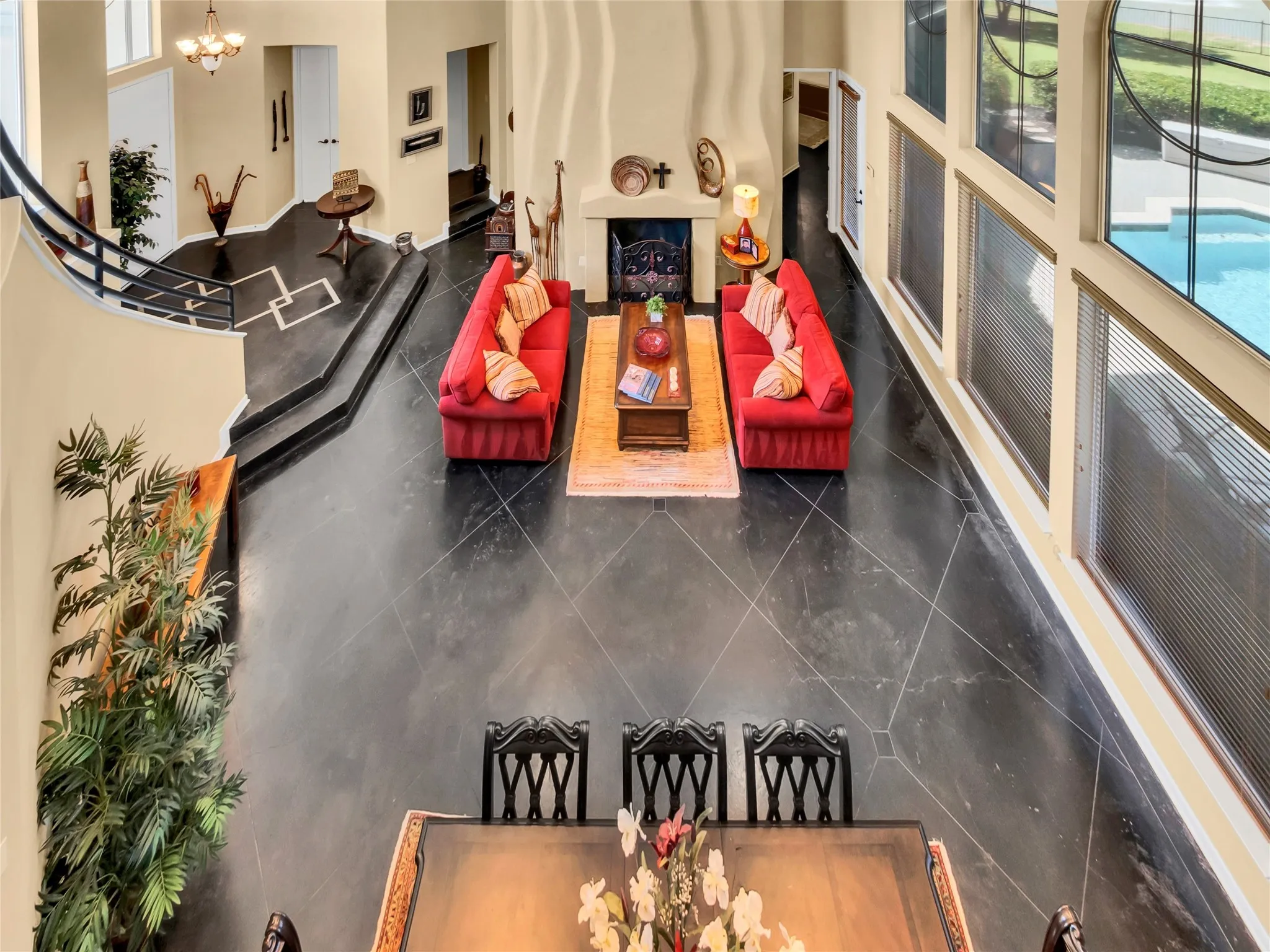 Stained Concrete Floors with Etching