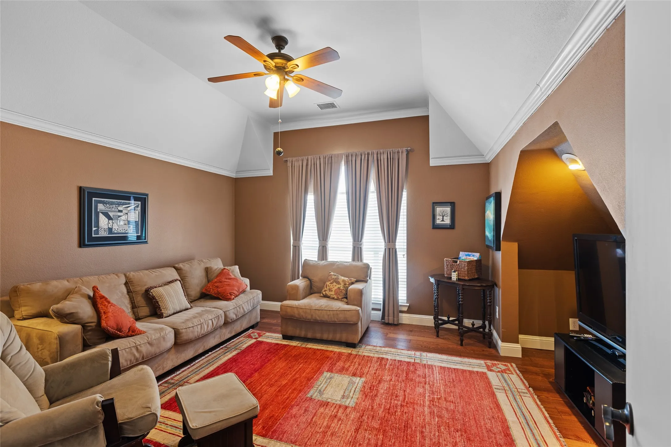 Upstairs Bedroom used as Media