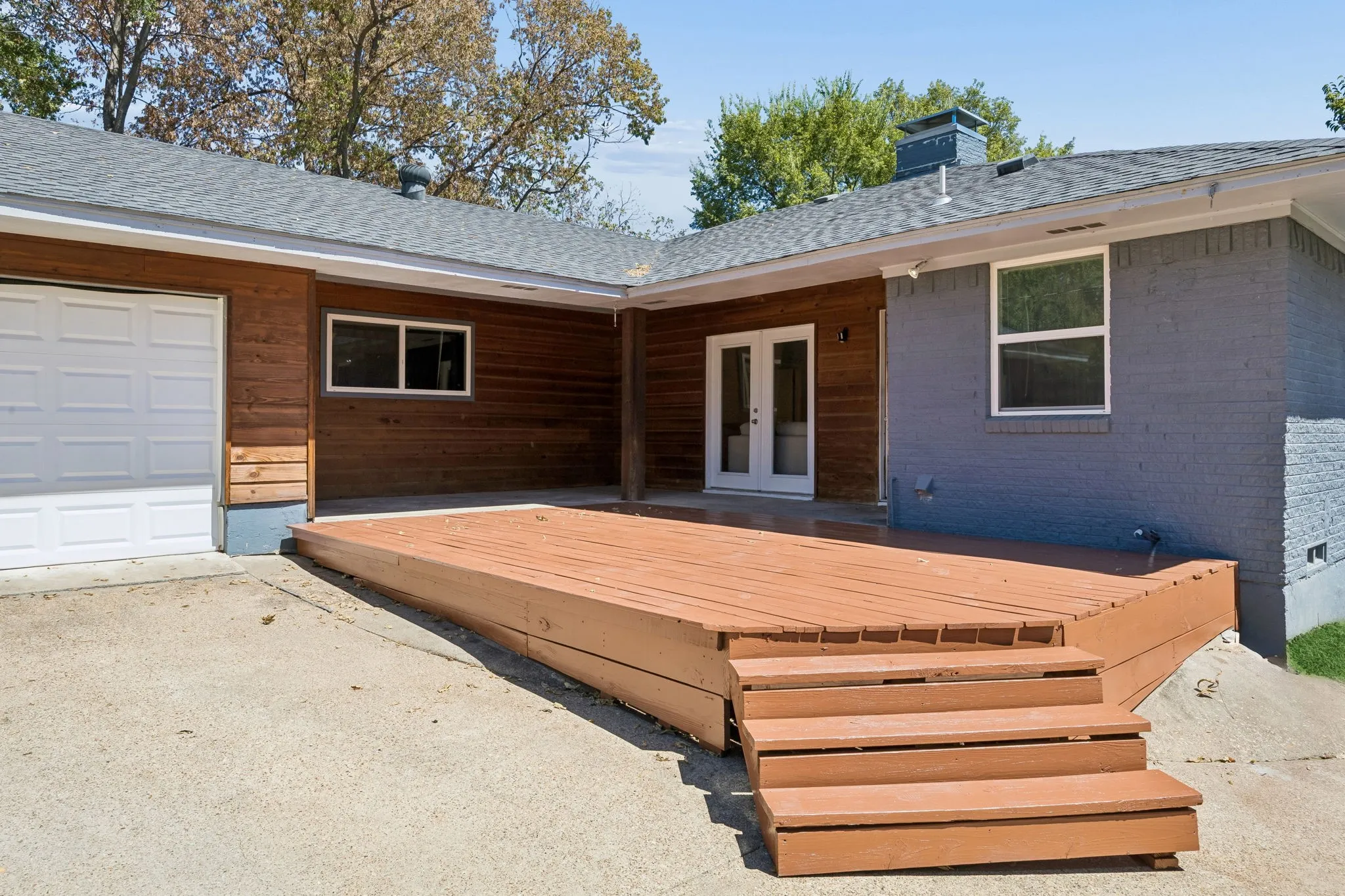 Refinished deck