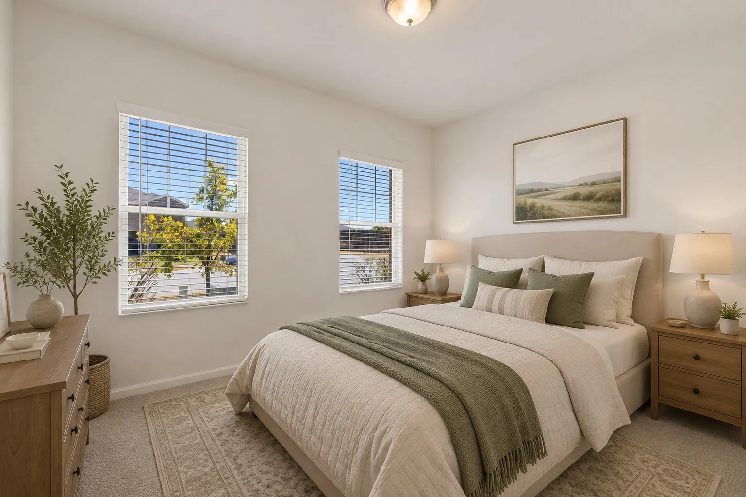 *Virtually Staged* Secondary bedroom with lots of natural light.