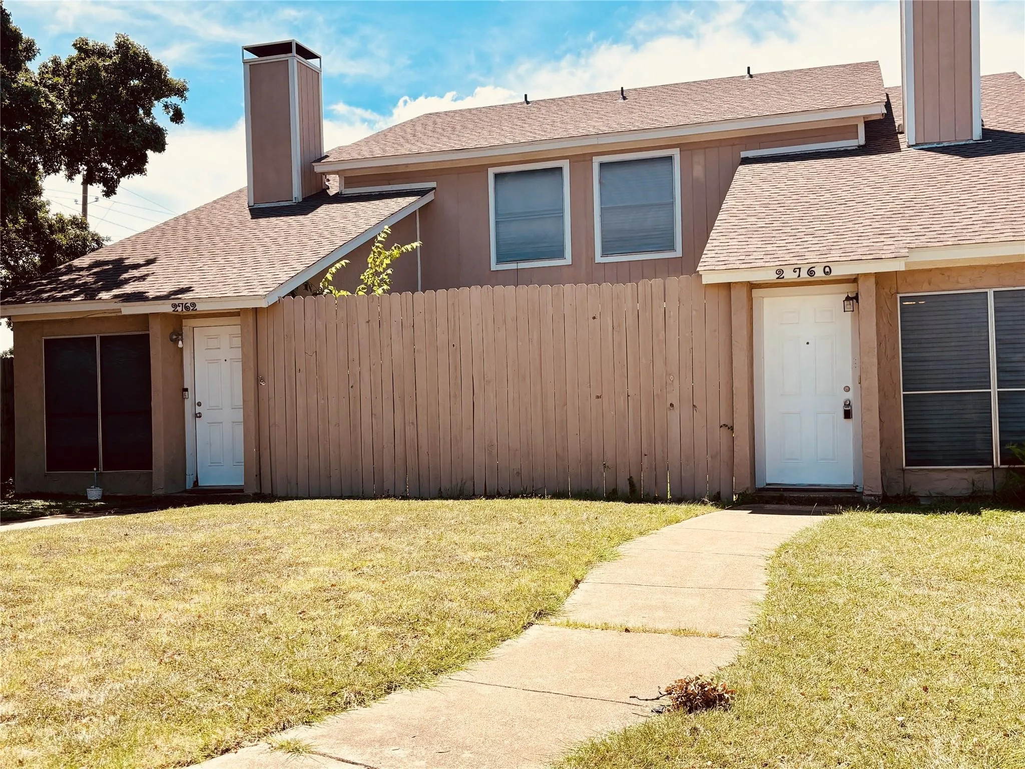Duplex on the right is available.
