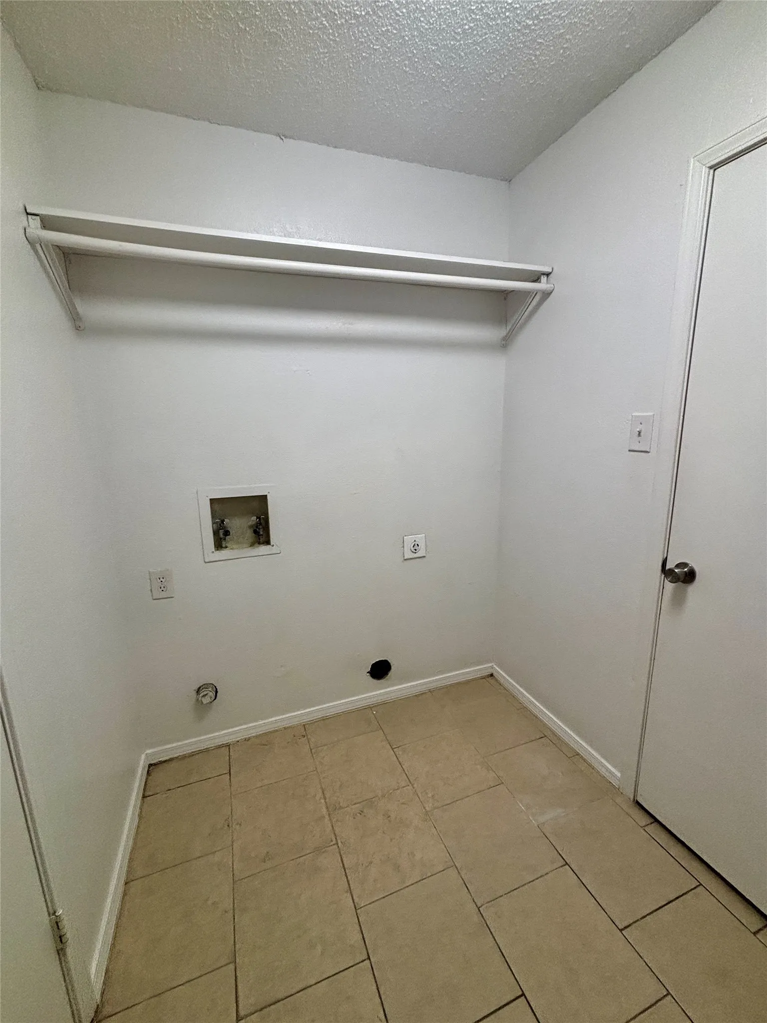Plenty of room for washer and dryer