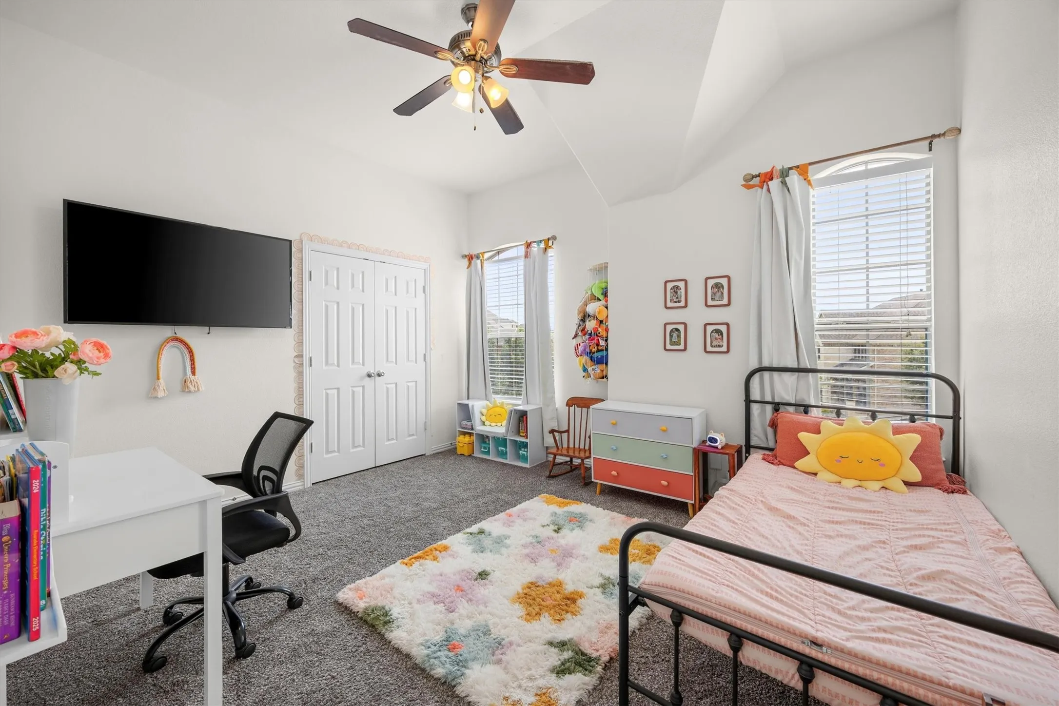 Bedroom 4 sits on the front of the home. The hall bath is easily accessible to all 3 upstairs bedrooms.