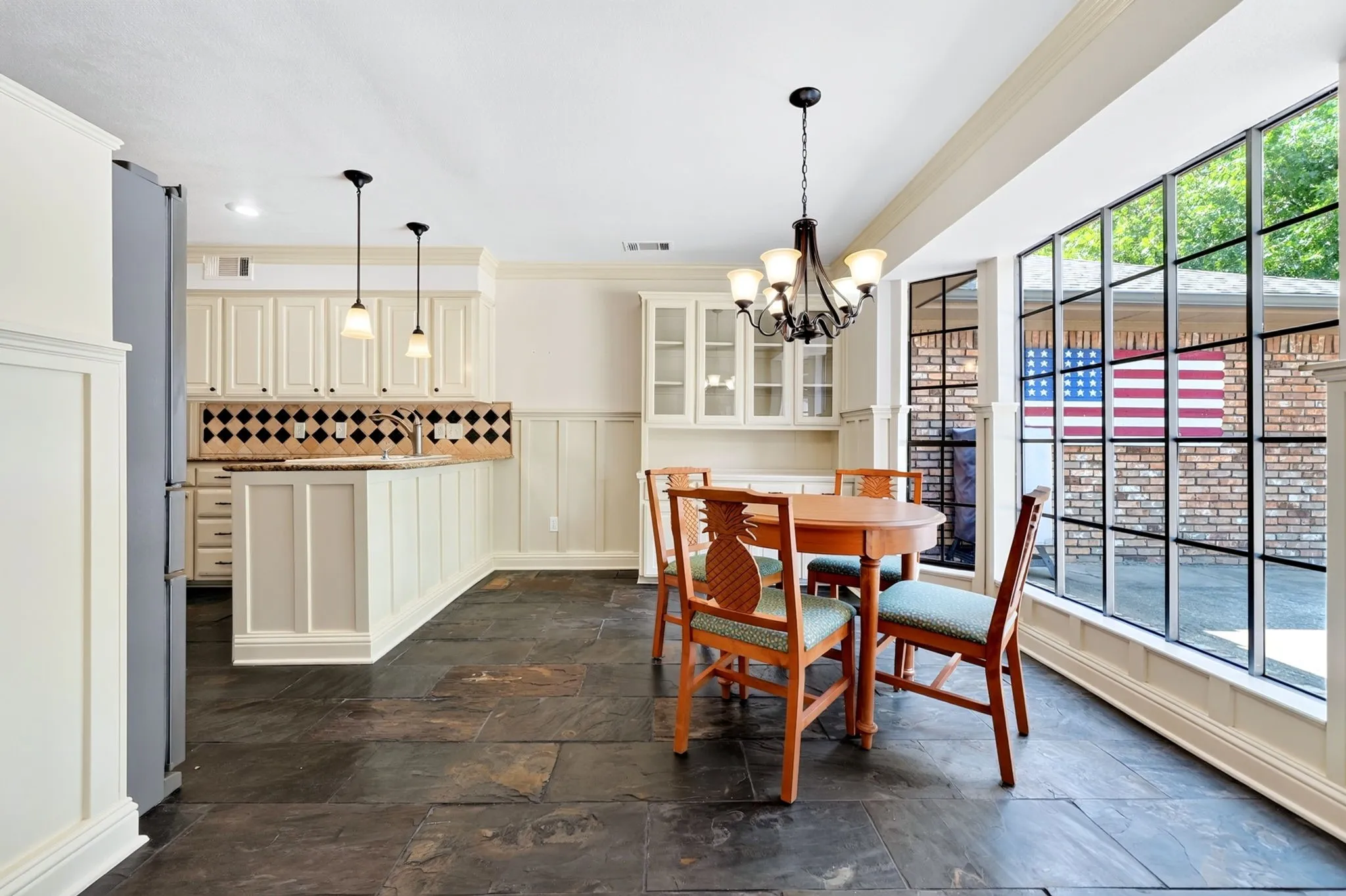 Eat-in kitchen with lots of natural light