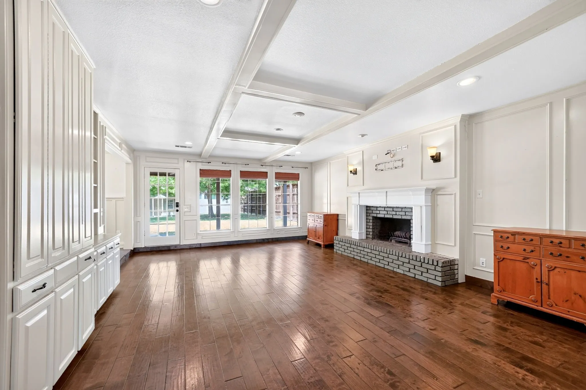 Living room with natural lighting