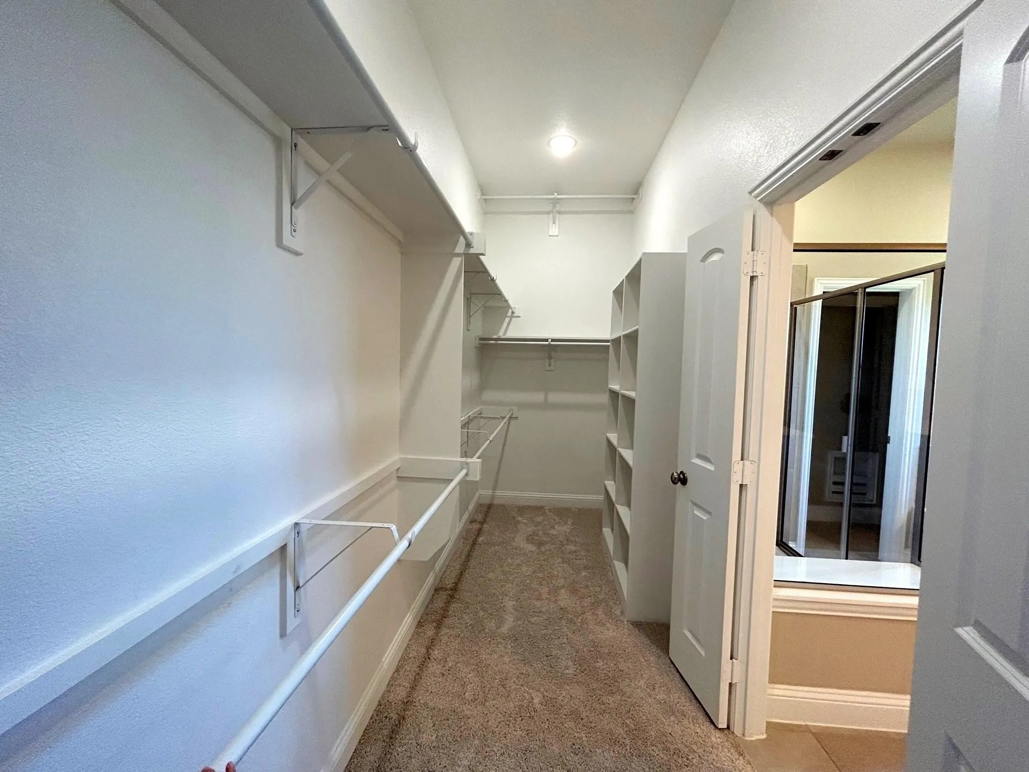 Primary closet.