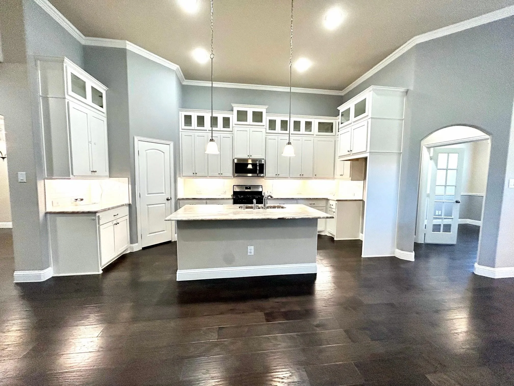 Great kitchen with lots of space.  The island has room to put bar stools underneath.
