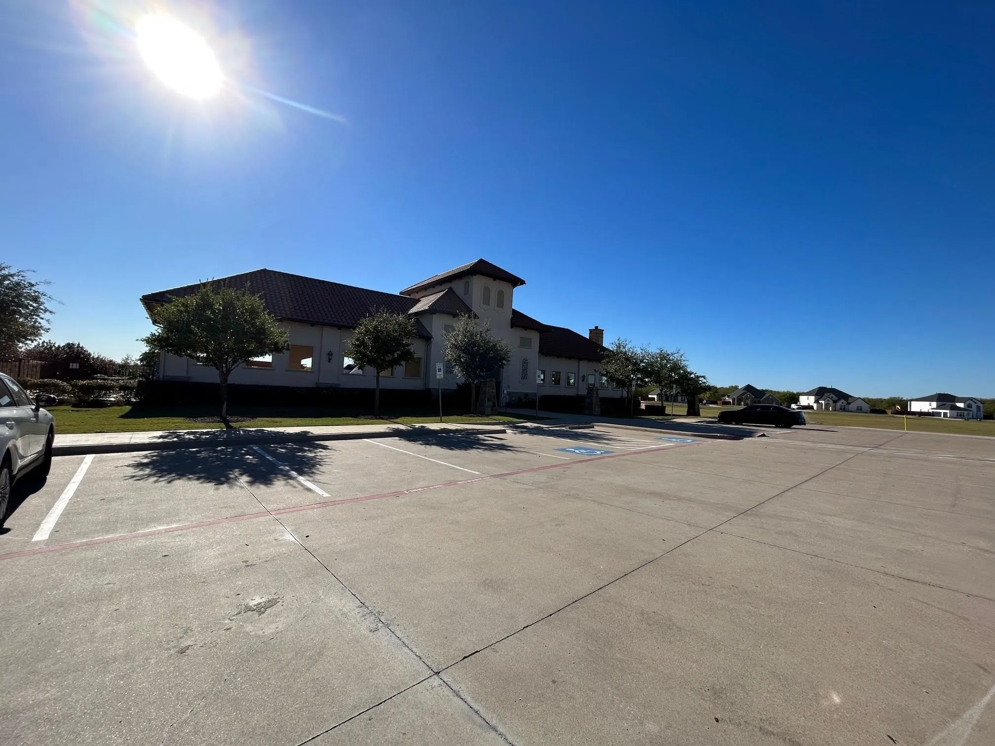 Club house and is located where the community pool is.