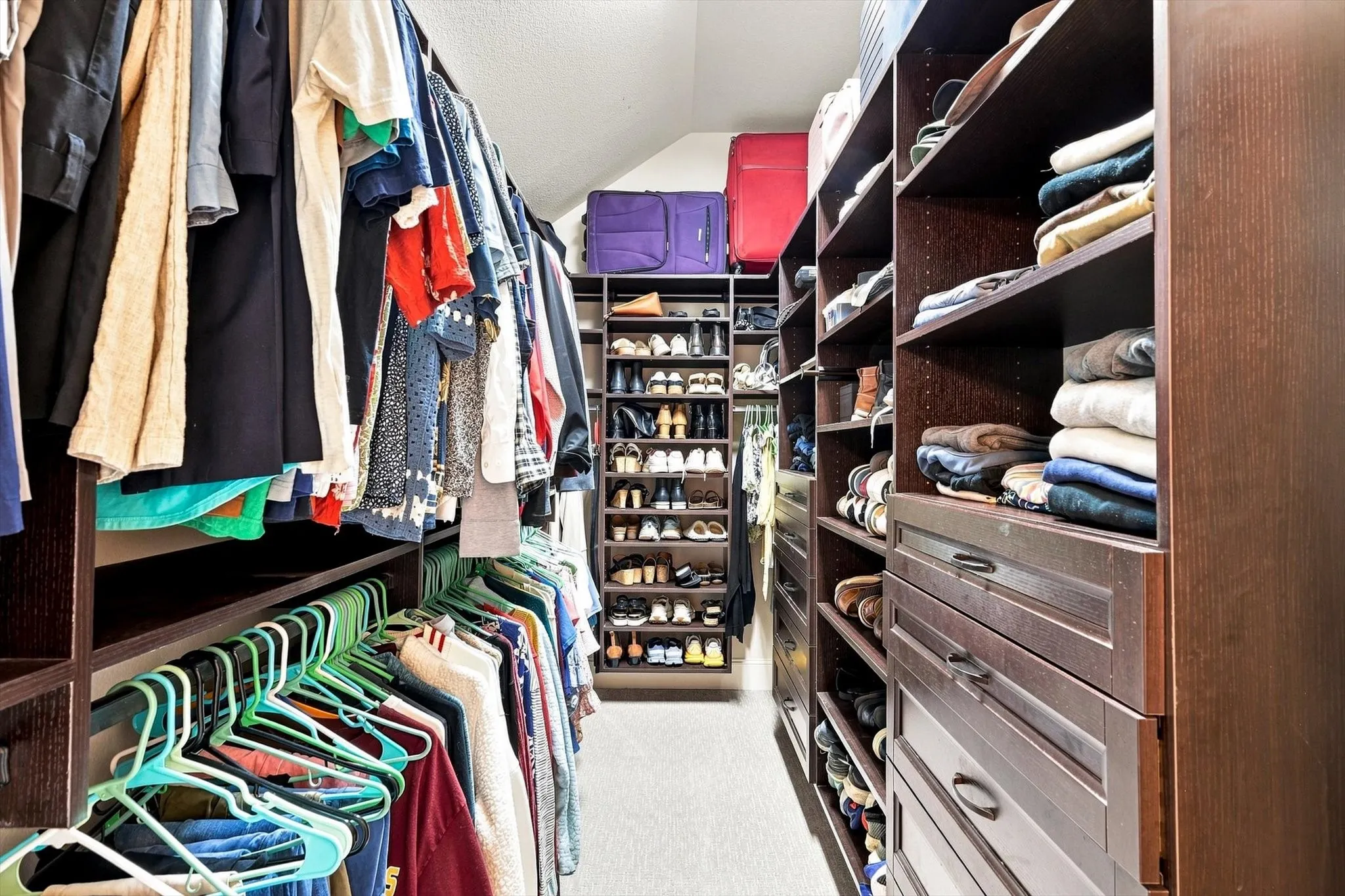 Custom California closets throughout